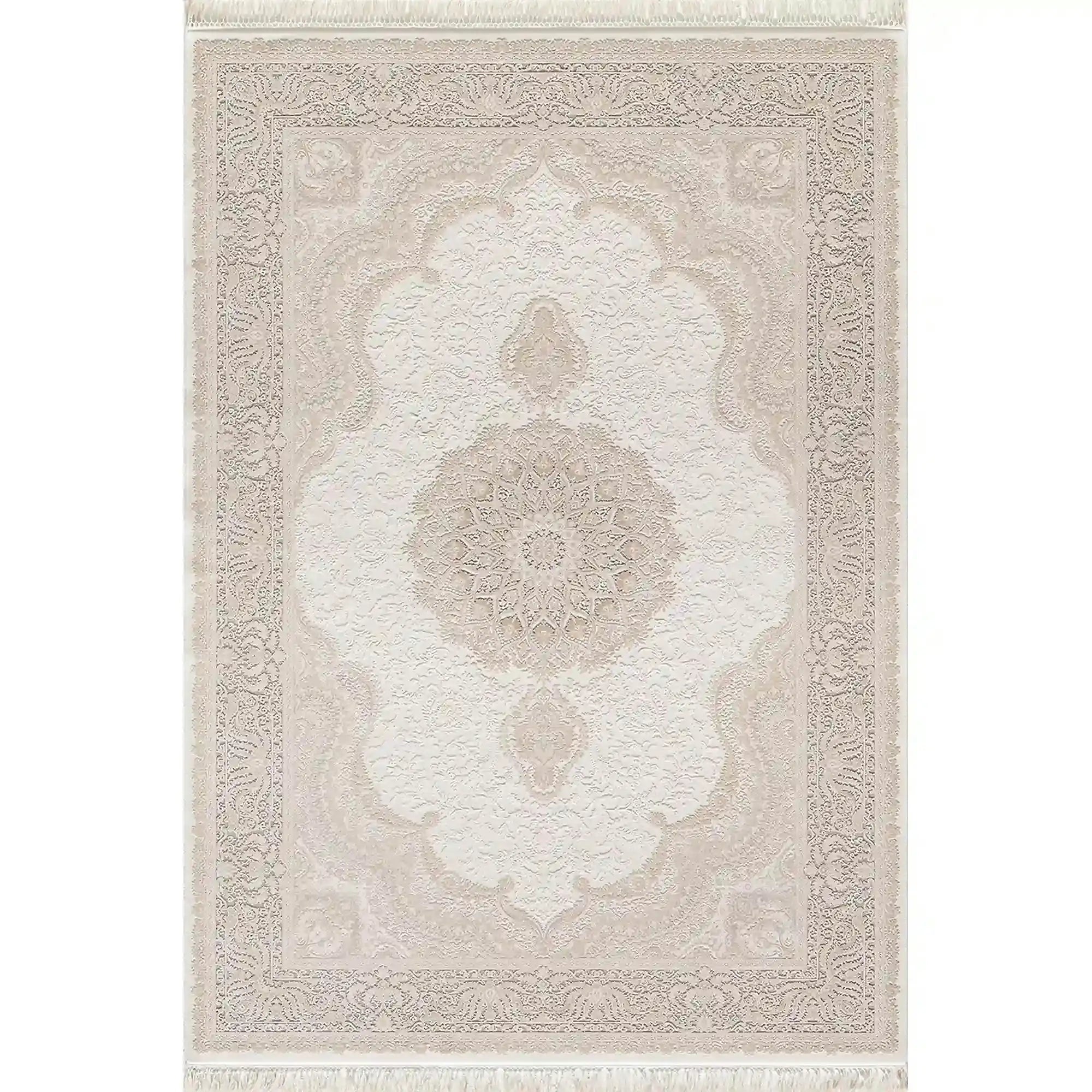 Covor PALACE 05202C, 160x230 cm, forma dreptunghiulara, fibre sintetice, crem/maro deschis