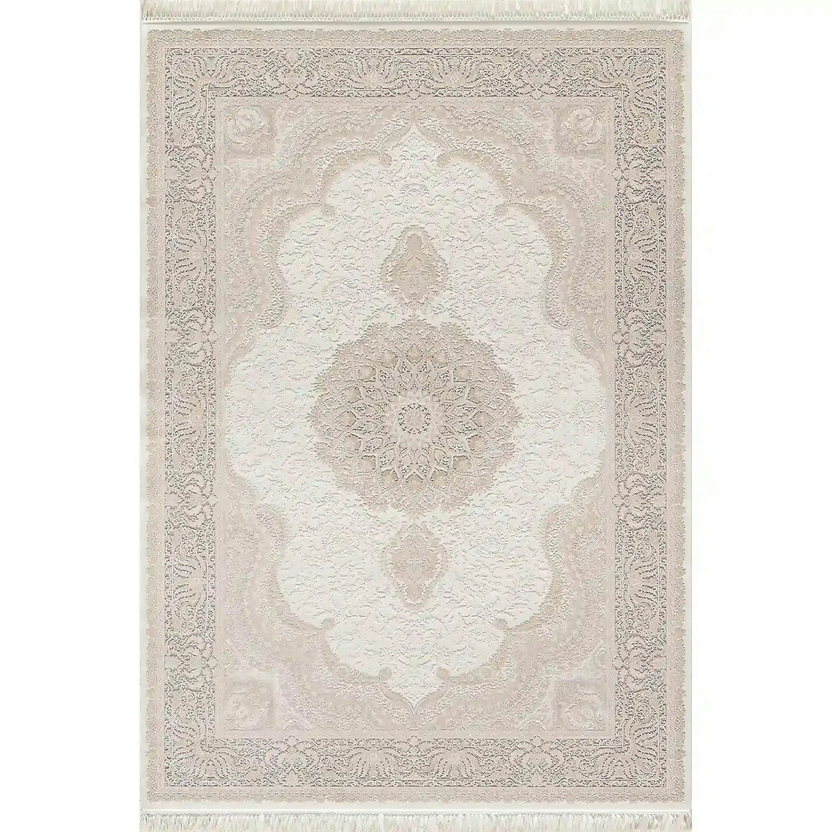 Covor PALACE 05202C, 160x230 cm, forma dreptunghiulara, fibre sintetice, crem/maro deschis