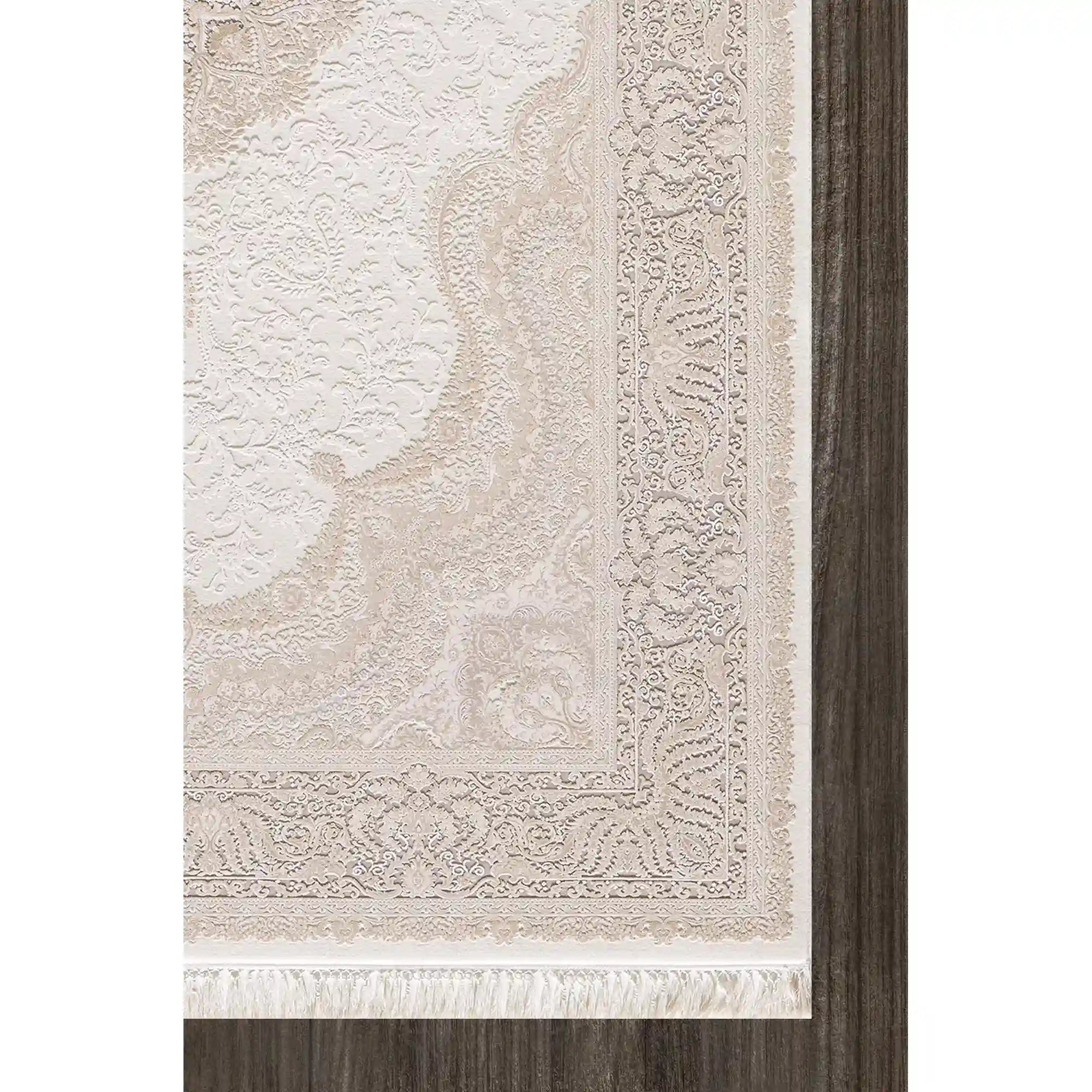 Covor PALACE 05202C, 160x230 cm, forma dreptunghiulara, fibre sintetice, crem/maro deschis