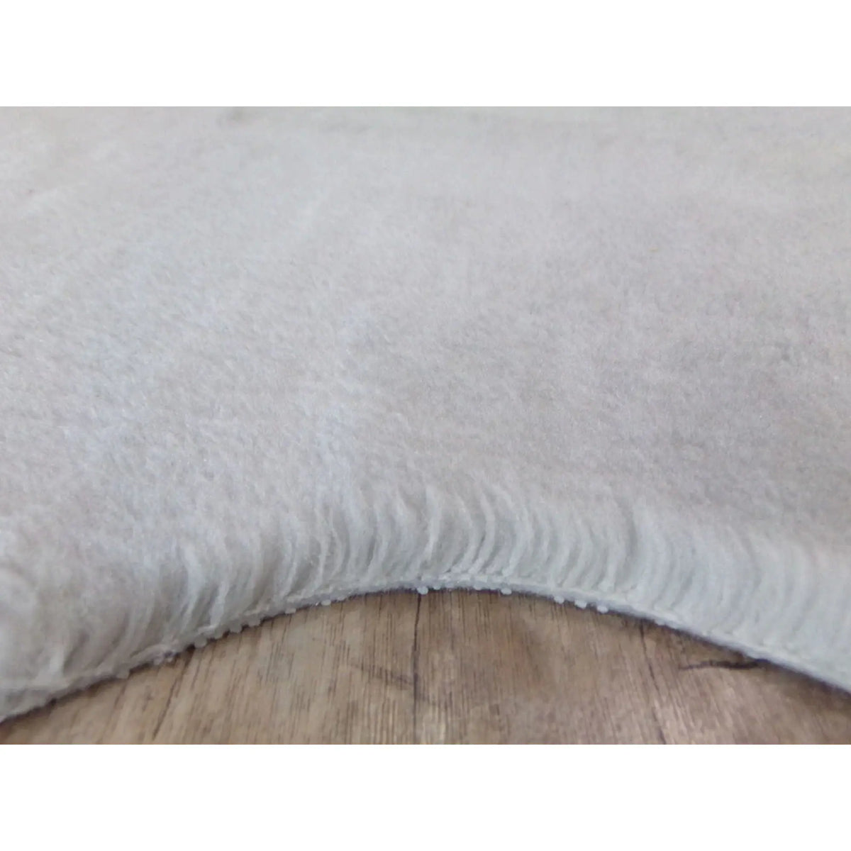 Covor POST PLUSH, 80x120 cm, forma atipica, poliester, gri deschis