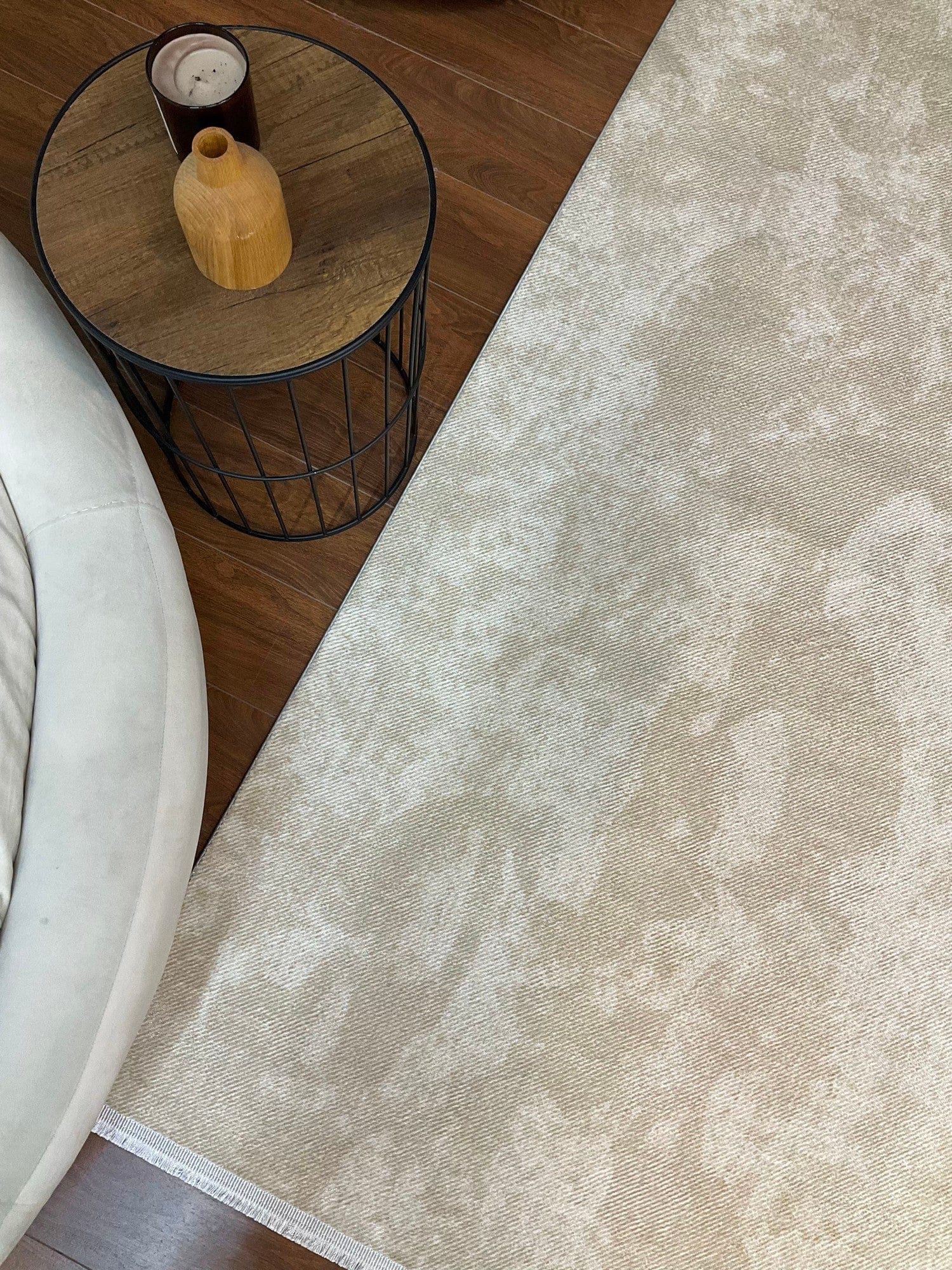 Covor PUNTO BAMBU, 80x150 cm, forma dreptunghiulara, polipropilena, bej/crem