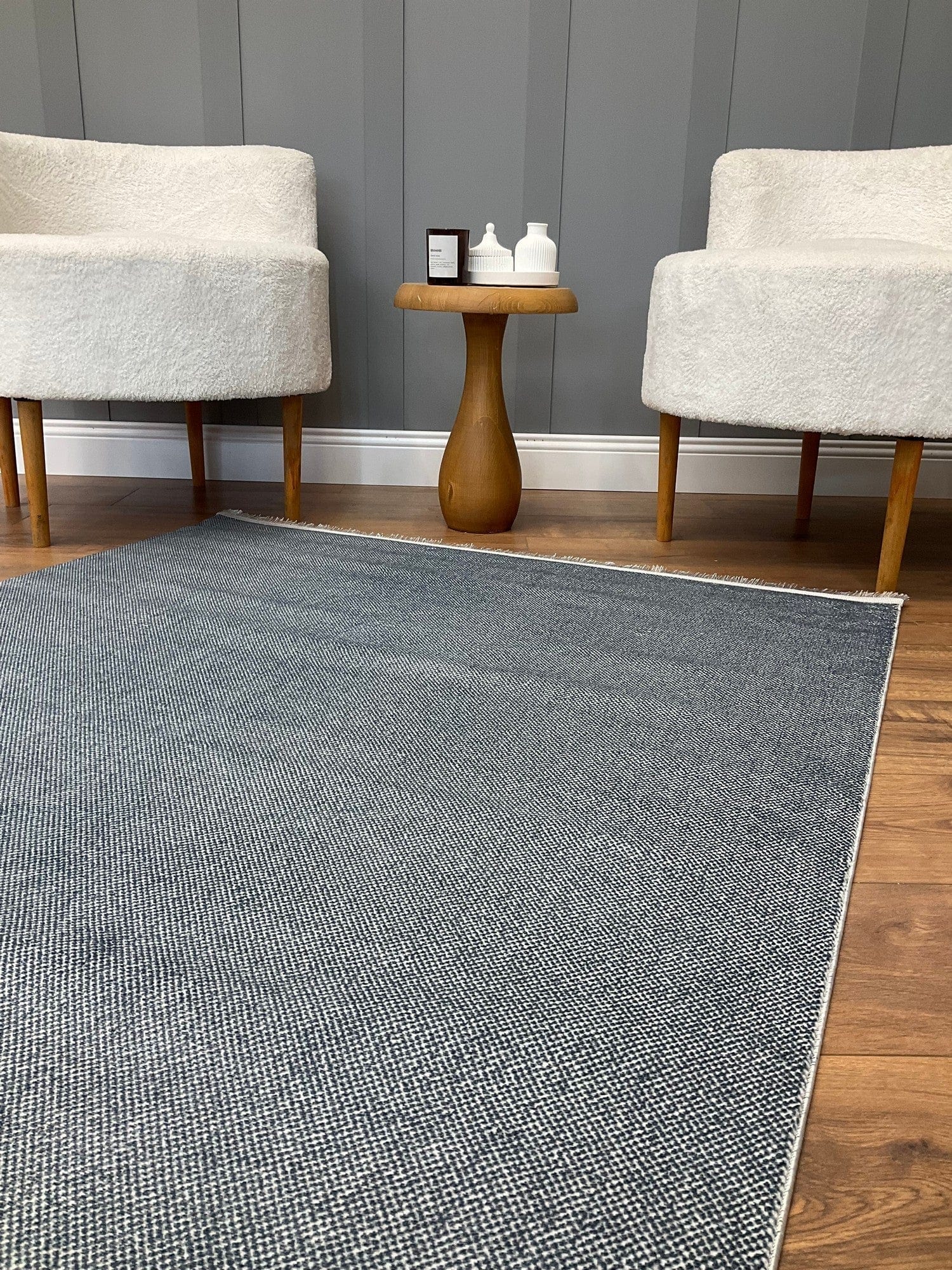 Covor PUNTO BAMBU, 80x150 cm, forma dreptunghiulara, polipropilena, gri