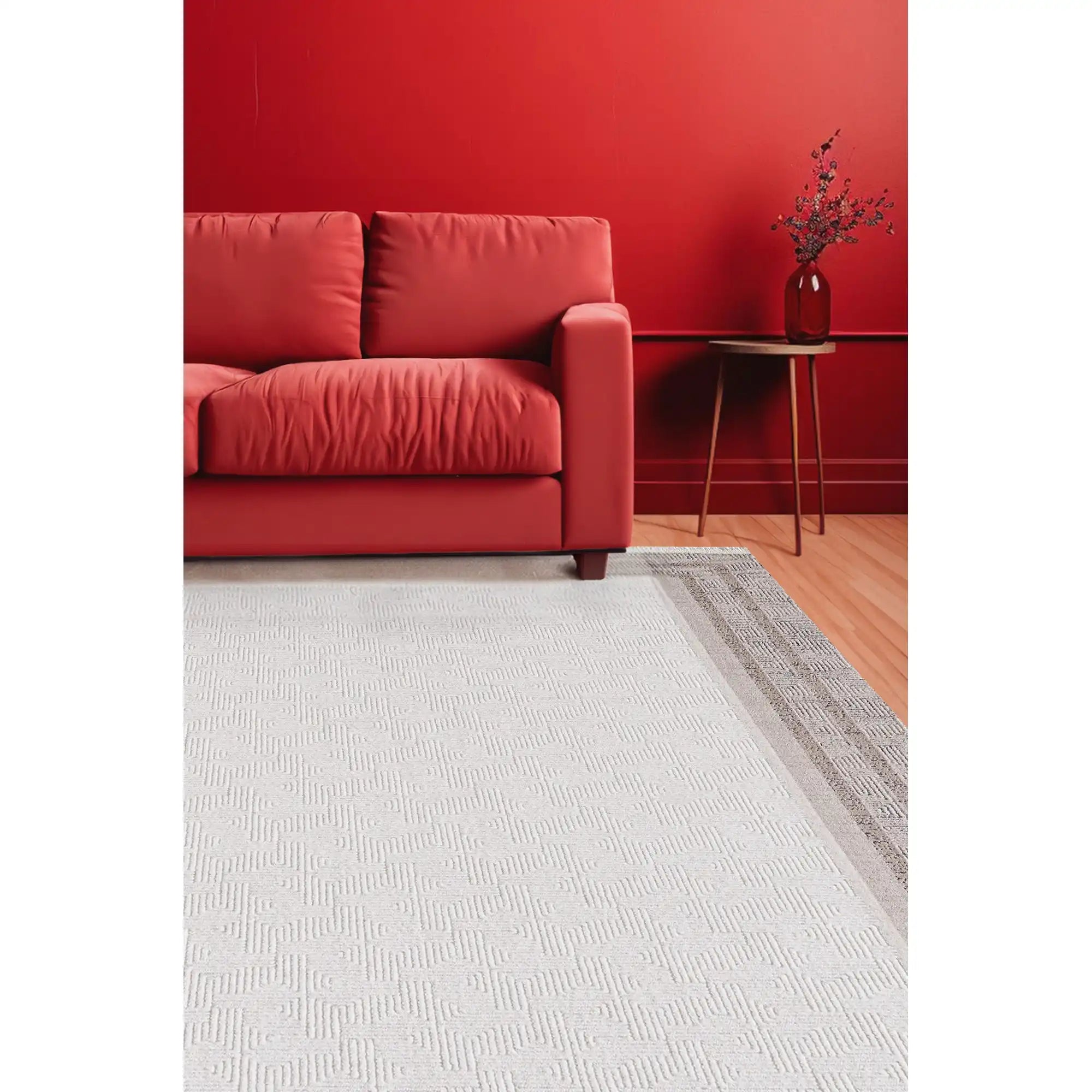 Covor ROMANTIK 02425A, 160x230 cm, forma dreptunghiulara, acril, crem/bej