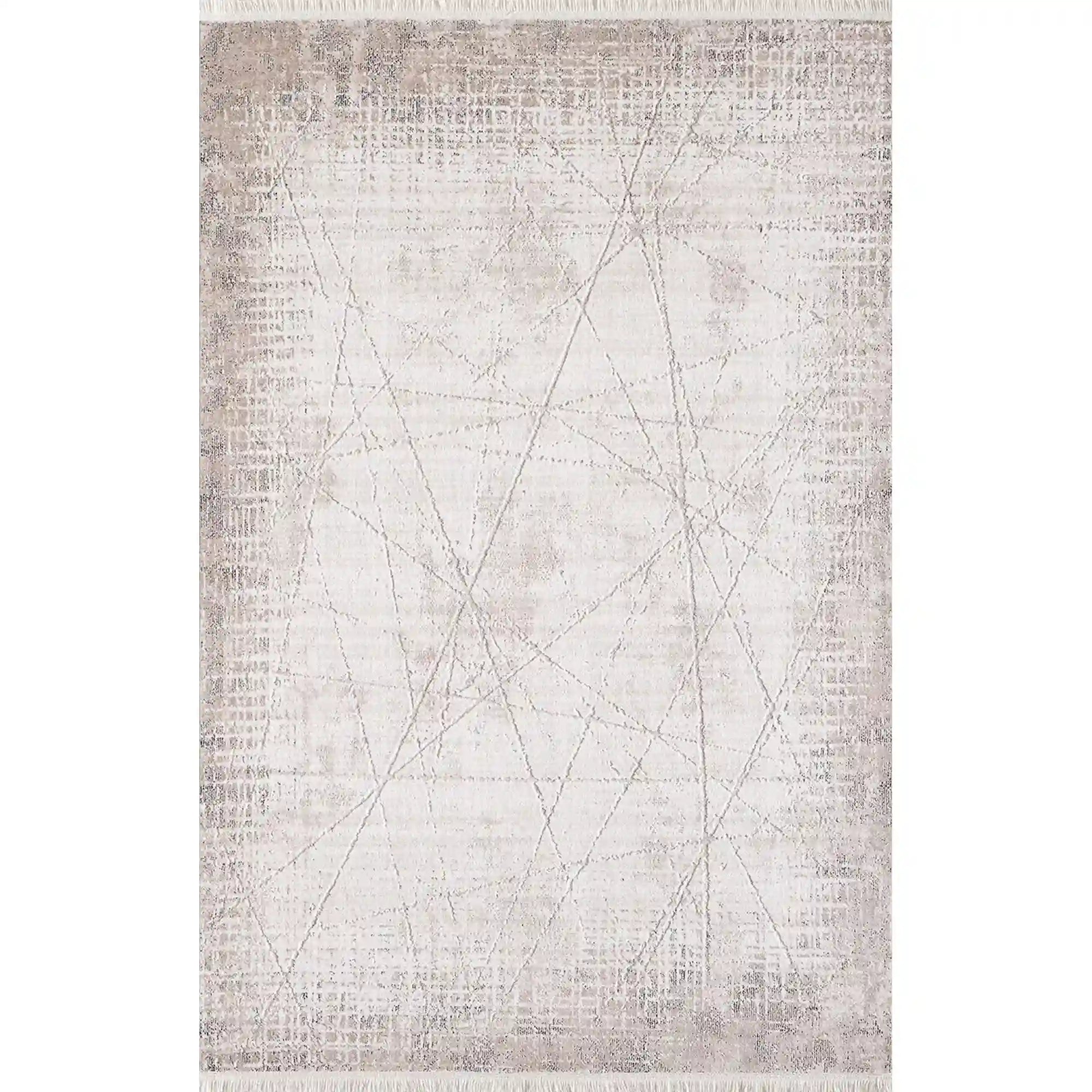 Covor ROMANTIK 02433A, 160x230 cm, forma dreptunghiulara, acril, crem/bej