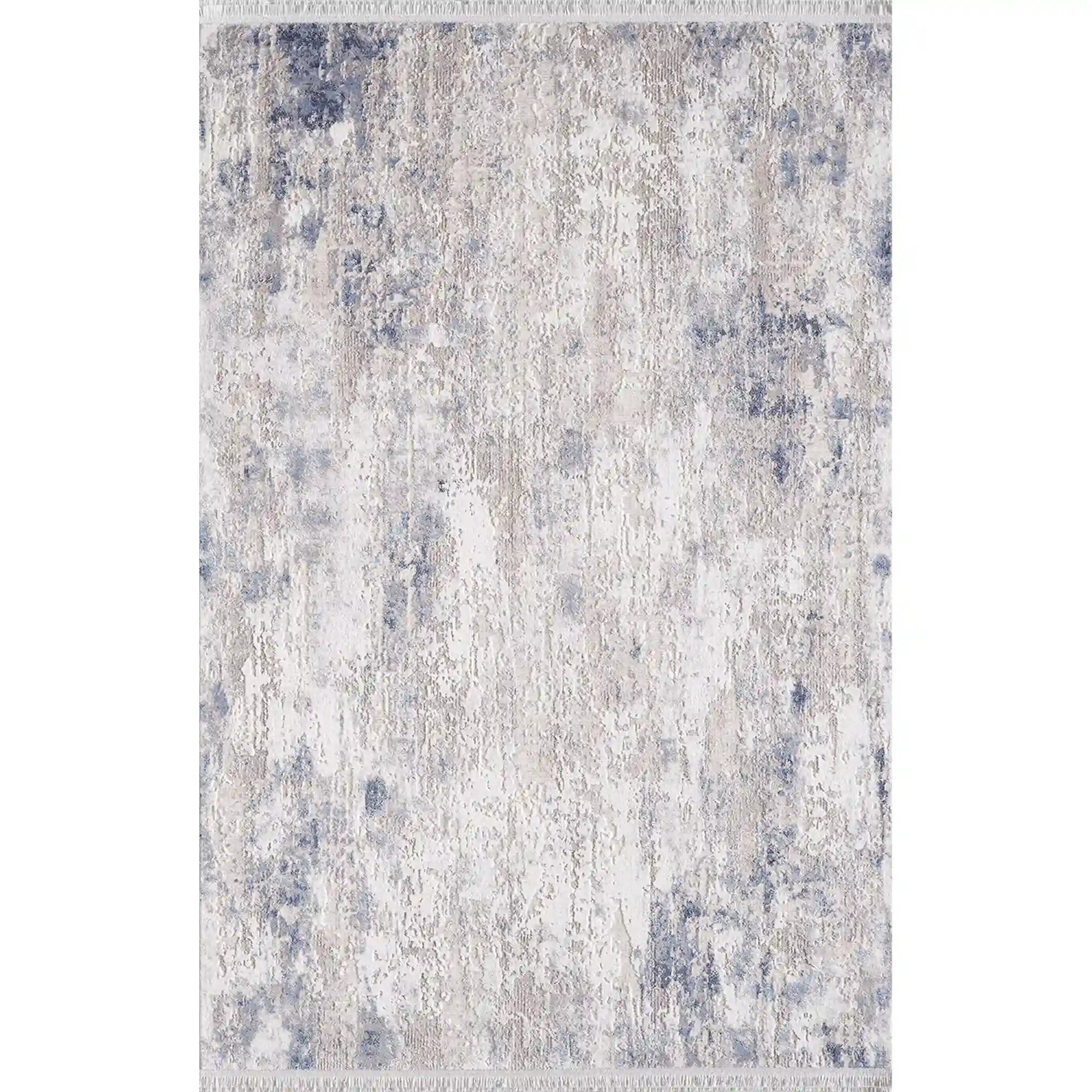 Covor ROMANTIK 02436B, 160x230 cm, forma dreptunghiulara, acril, gri/albastru