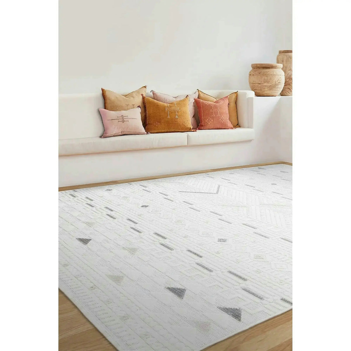 Covor SAND, 50x80 cm, forma dreptunghiulara, polipropilena, crem, 65550A
