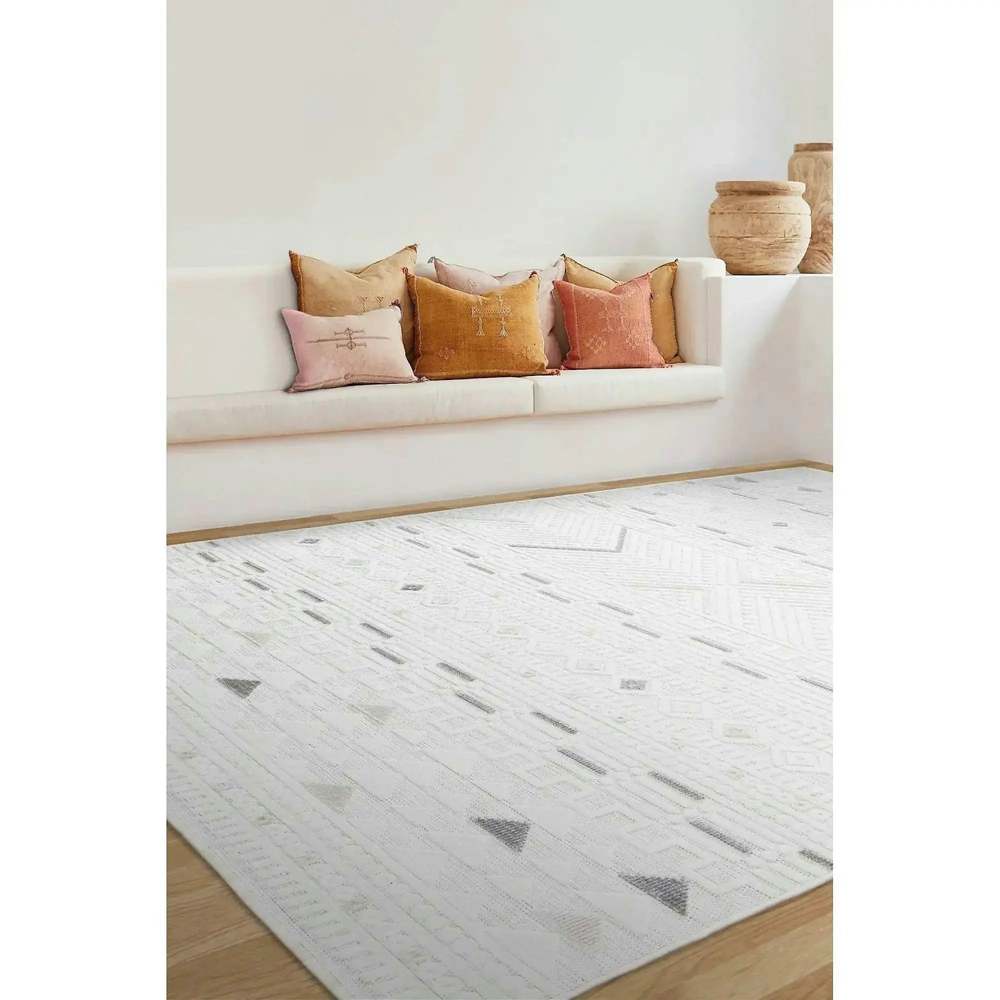 Covor SAND, 50x80 cm, forma dreptunghiulara, polipropilena, crem, 65550A