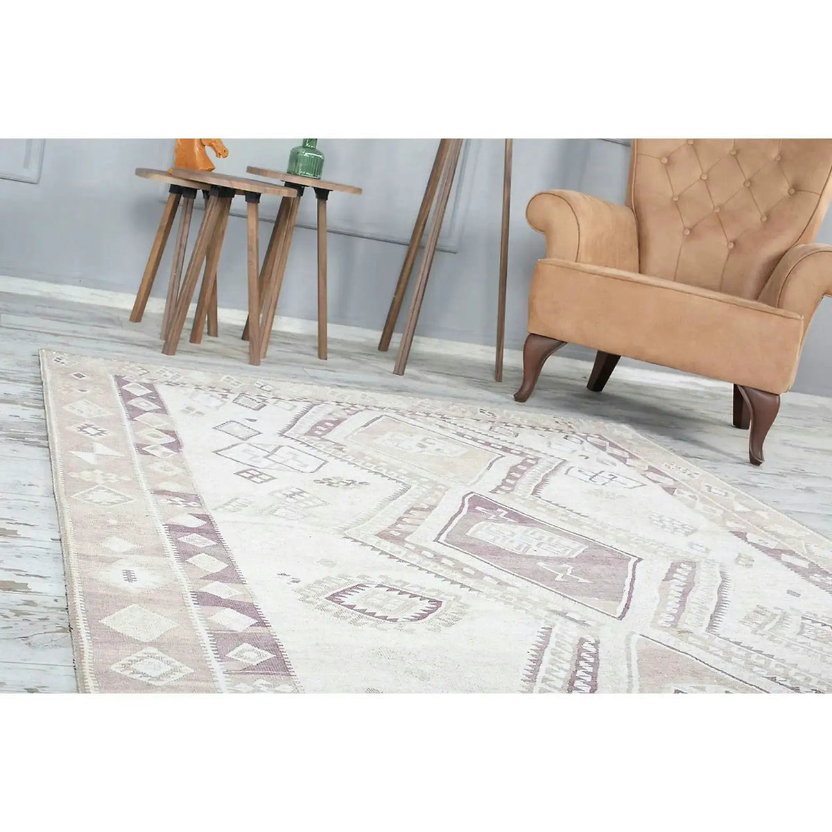 Covor SOUL CHENILLE, 75x150 cm, forma dreptunghiulara, poliester, bej, AL 182