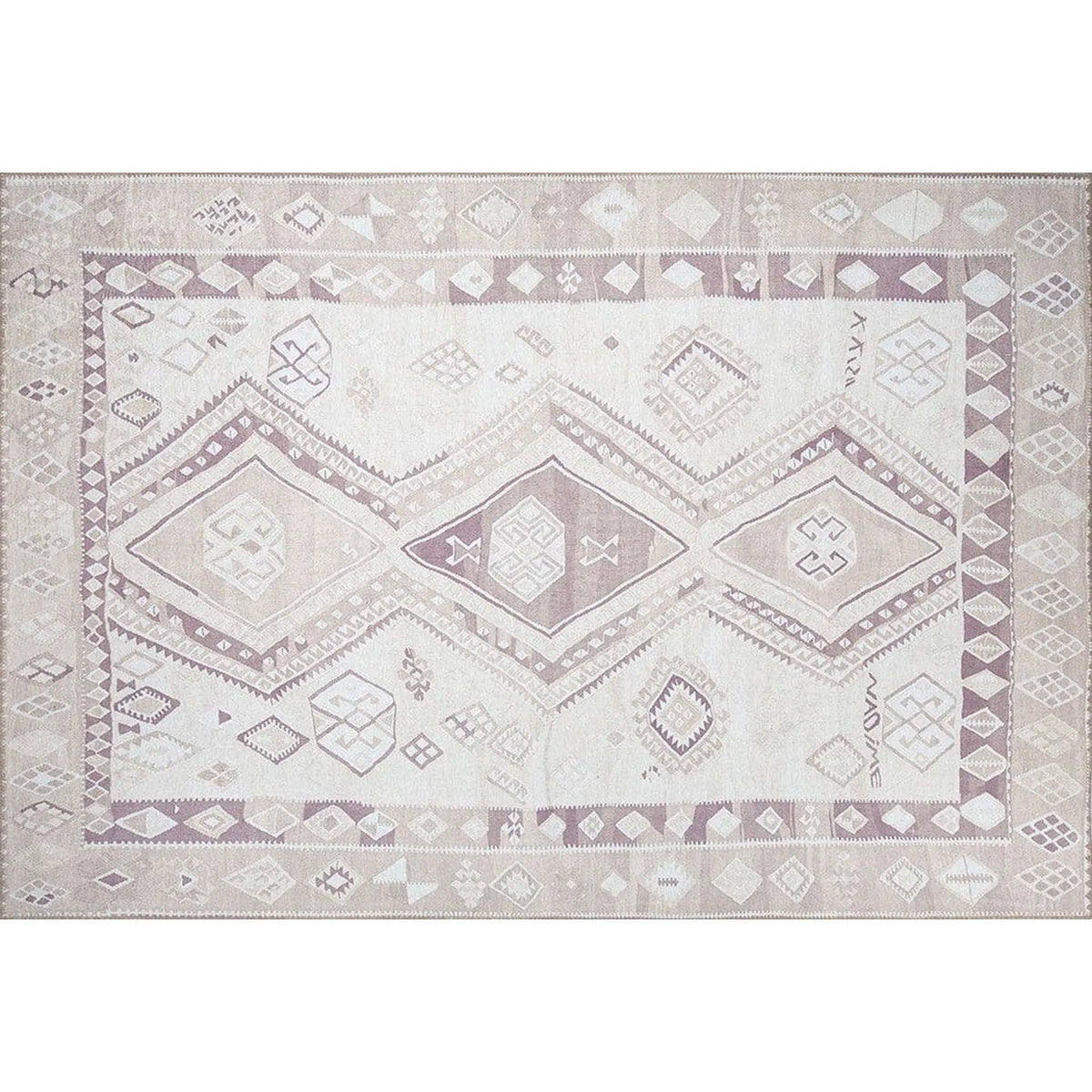 Covor SOUL CHENILLE, 75x150 cm, forma dreptunghiulara, poliester, bej, AL 182