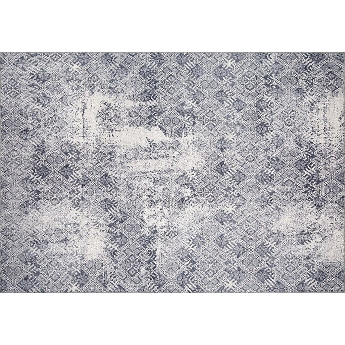 Covor SOUL CHENILLE, 75x150 cm, forma dreptunghiulara, poliester, gri, AL 54