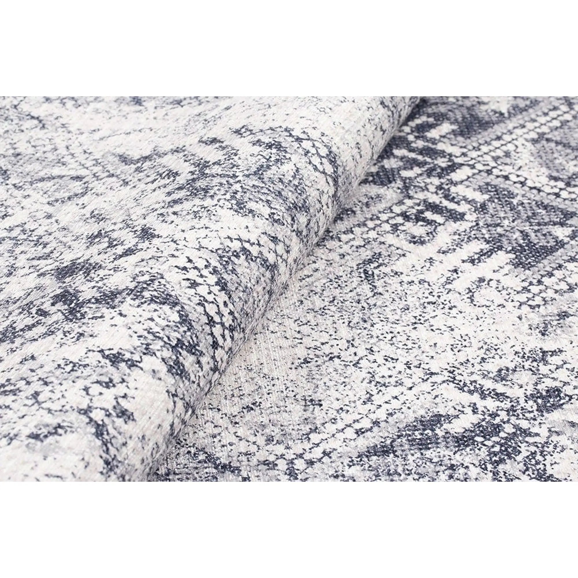 Covor SOUL CHENILLE, 75x150 cm, forma dreptunghiulara, poliester, gri, AL 54