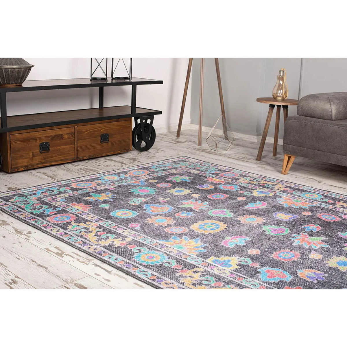 Covor SOUL CHENILLE, 75x150 cm, forma dreptunghiulara, poliester, multicolor, AL 146