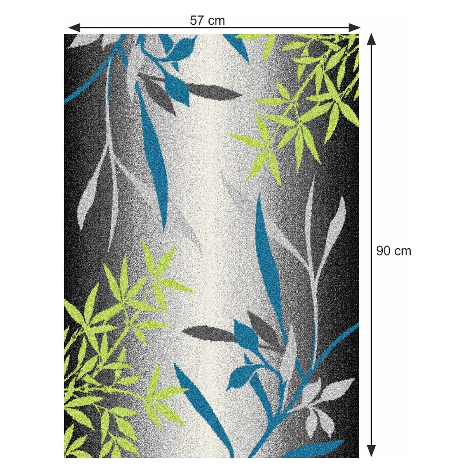 Covor TASNIM, 57x90 cm, forma dreptunghiulara, poliester, multicolor