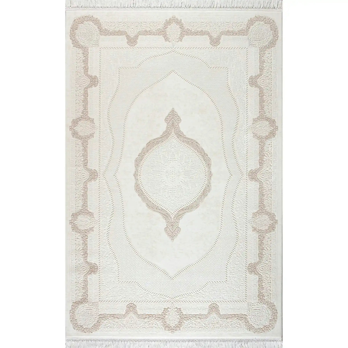 Covor VANESSA 03080A, 160x230 cm, forma dreptunghiulara, acril/poliester, bej/crem