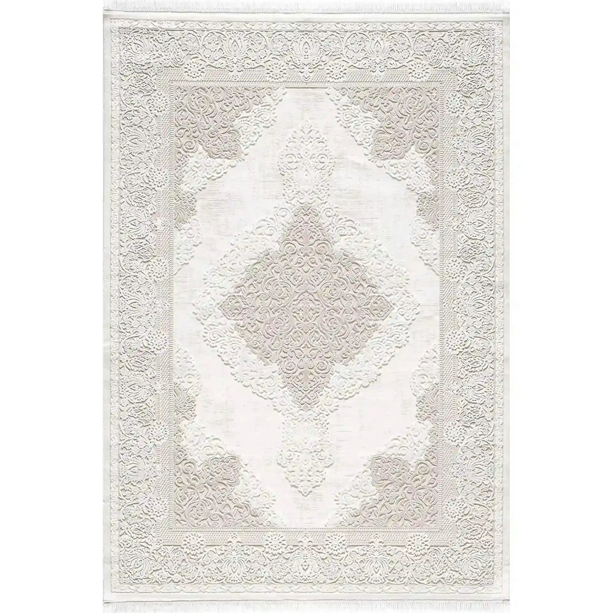 Covor VANESSA 06152B, 160x230 cm, forma dreptunghiulara, acril/poliester, bej/crem