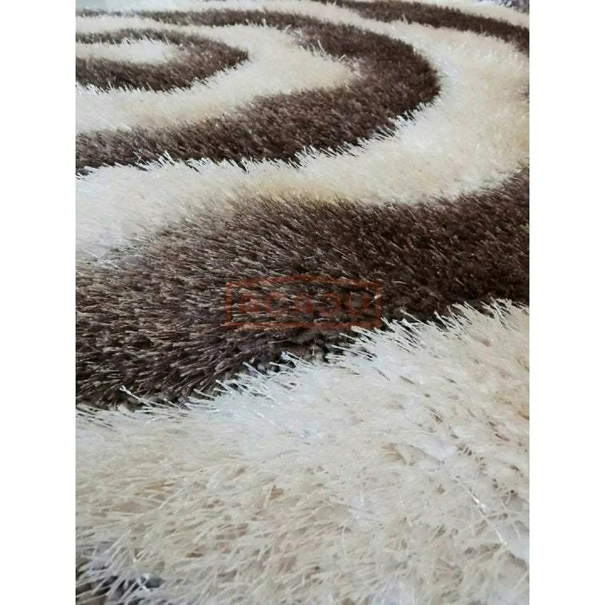 Covor VIS, 200x300 cm, forma dreptunghiulara, poliester/polipropilena, maro