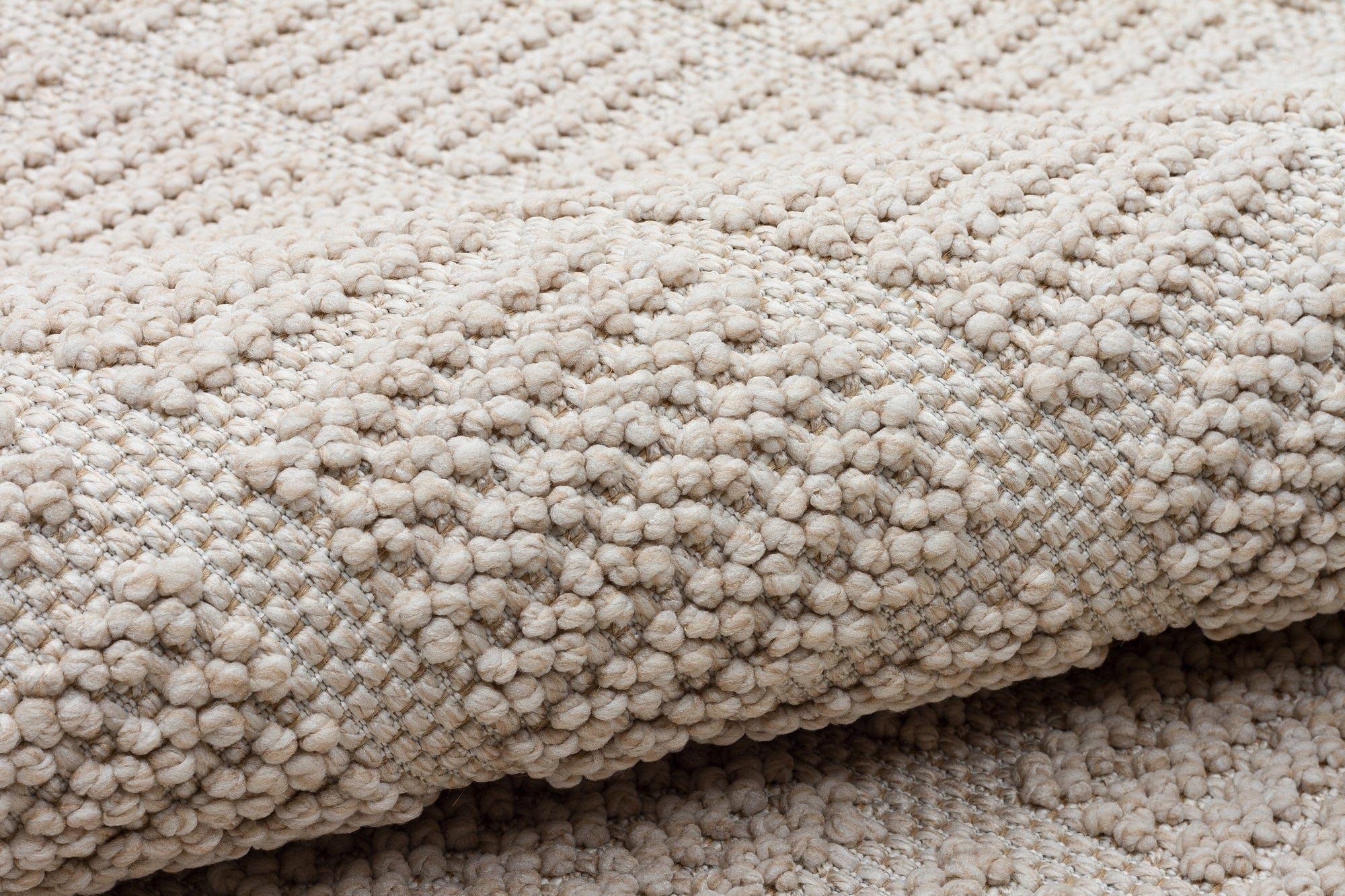 Covor YENI BUKLE KARE, 80x150 cm, forma dreptunghiulara, material tesut, bej