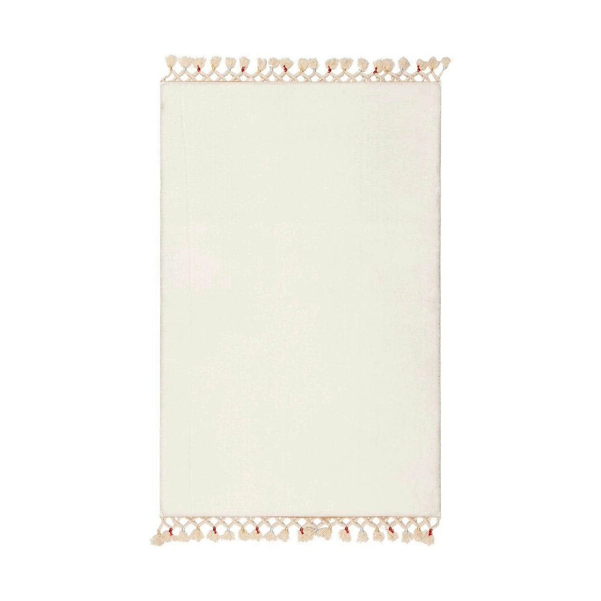 Covoras baie 1619, 50x75 cm, forma dreptunghiulara, acril, alb