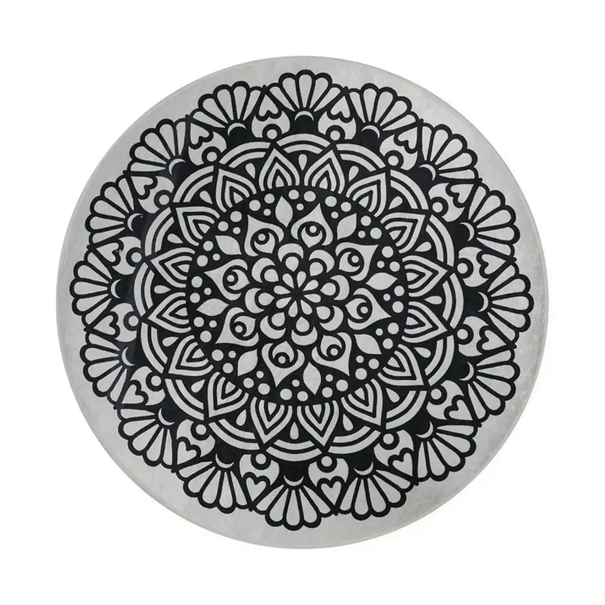 Covoras baie KOZZY, 140x140 cm, forma rotunda, poliester, negru