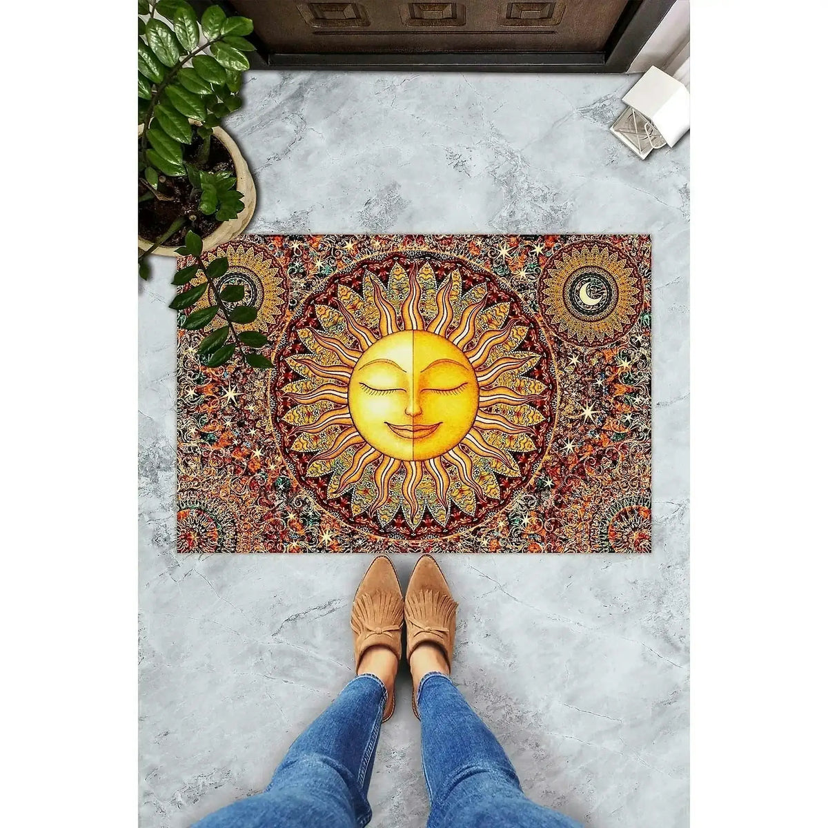 Covoras HAPPY SUN, 40x60 cm, forma dreptunghiulara, PVC, multicolor