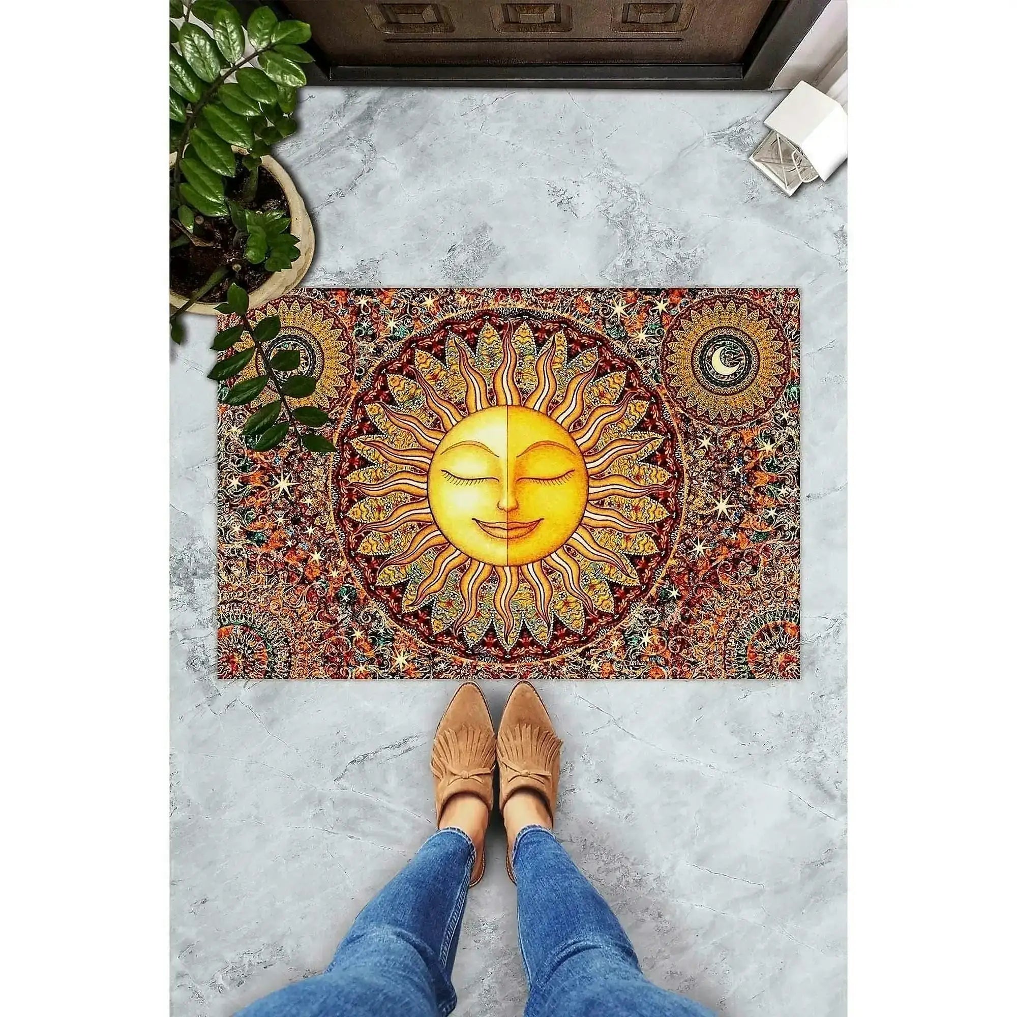 Covoras HAPPY SUN, 40x60 cm, forma dreptunghiulara, PVC, multicolor
