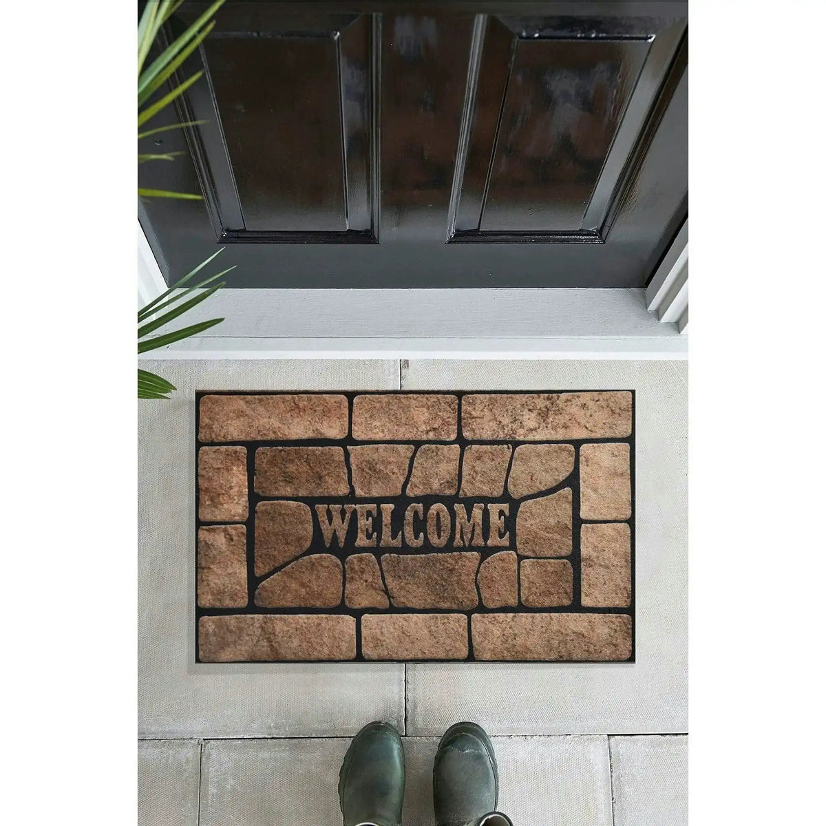 Covoras VOLGA, 40x60 cm, forma dreptunghiulara, PVC, maro