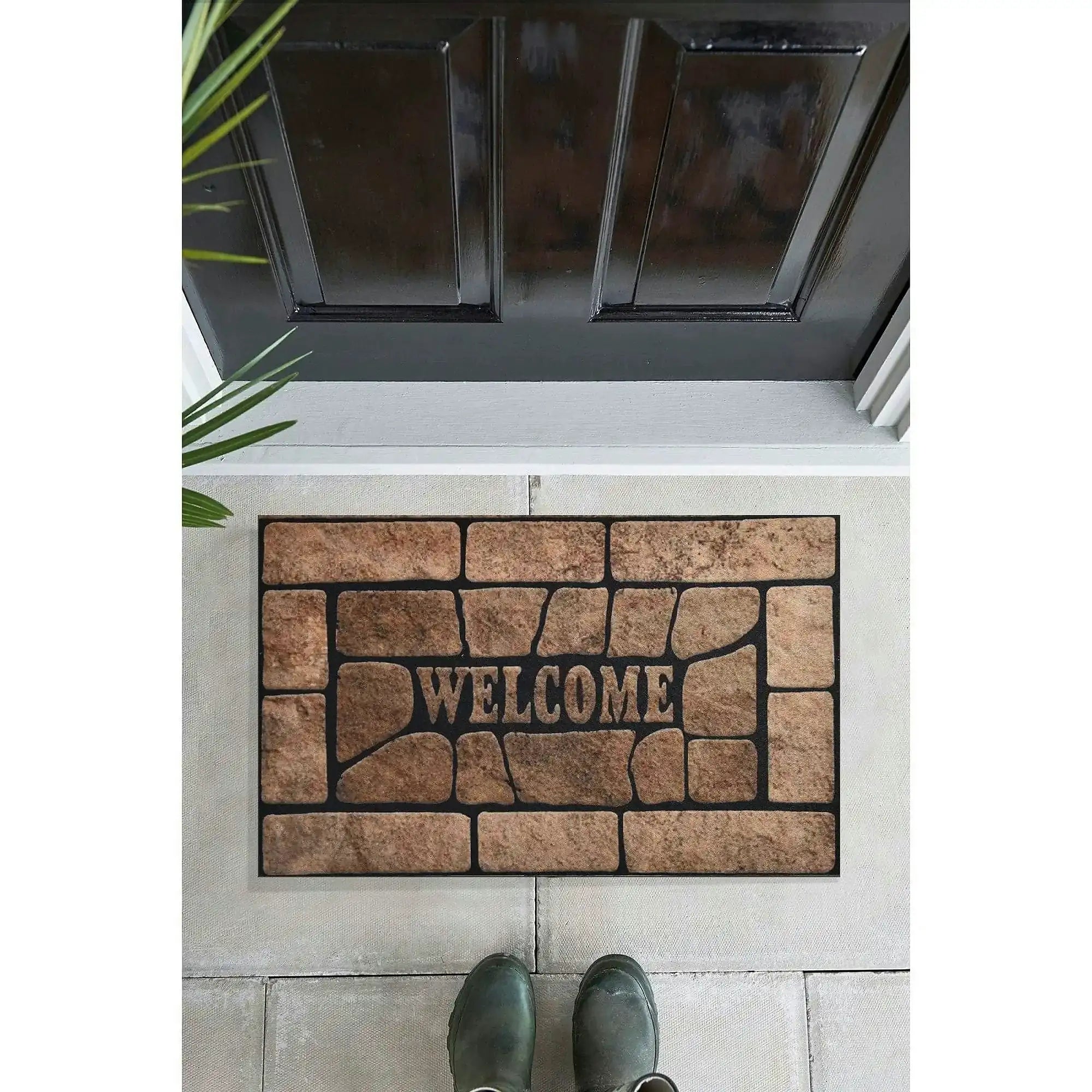 Covoras VOLGA, 40x60 cm, forma dreptunghiulara, PVC, maro