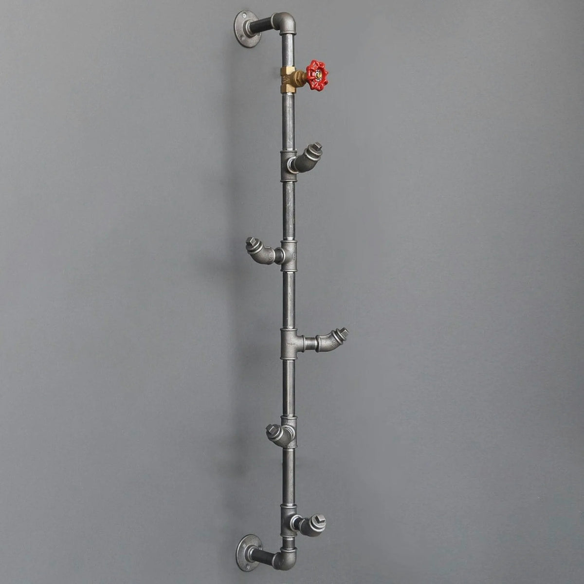 Cuier BORURAF080, argintiu, metal, 15x15x100 cm