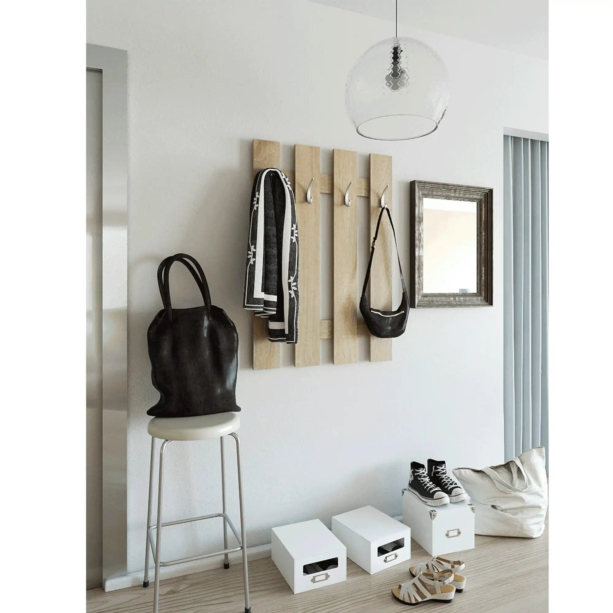 Cuier de perete KORADO NEW KV11, stejar sonoma, PAL, 70x3x100 cm