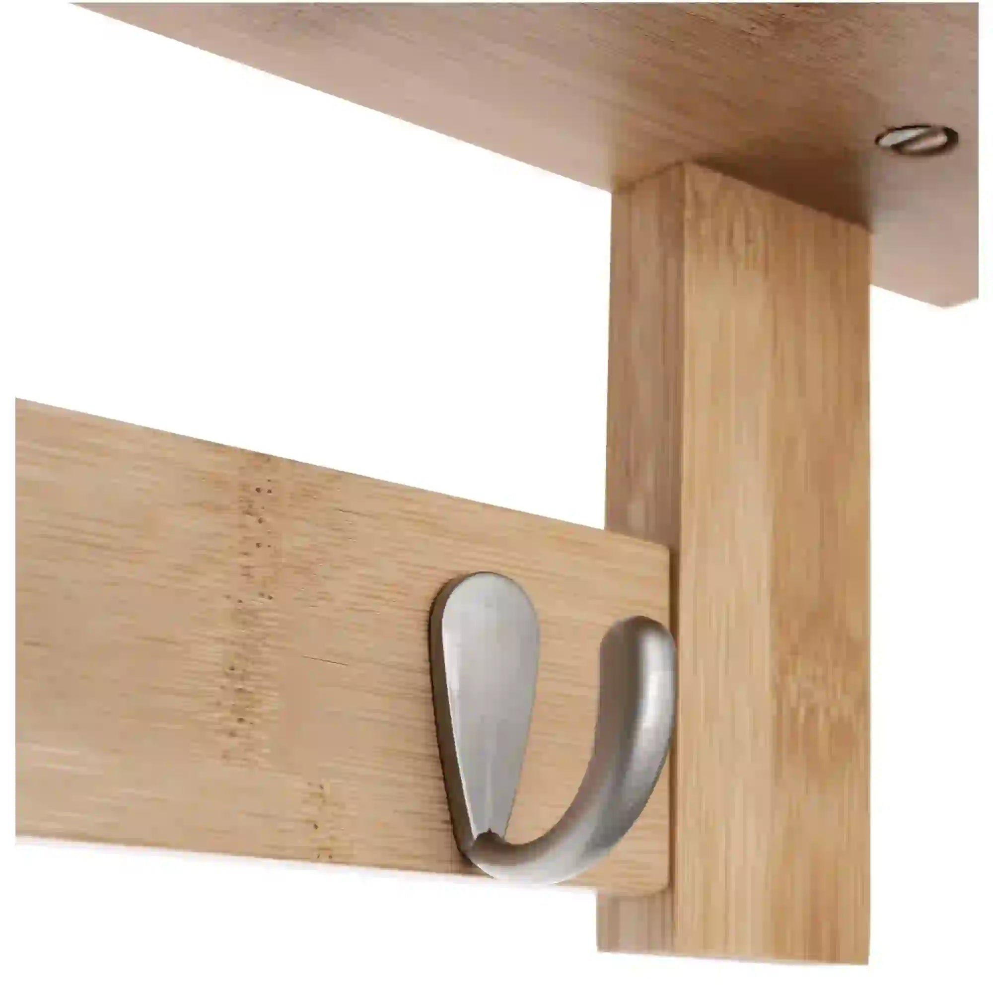 Cuier JODA TYP 1, stejar, bambus/otel, 79x8x12 cm