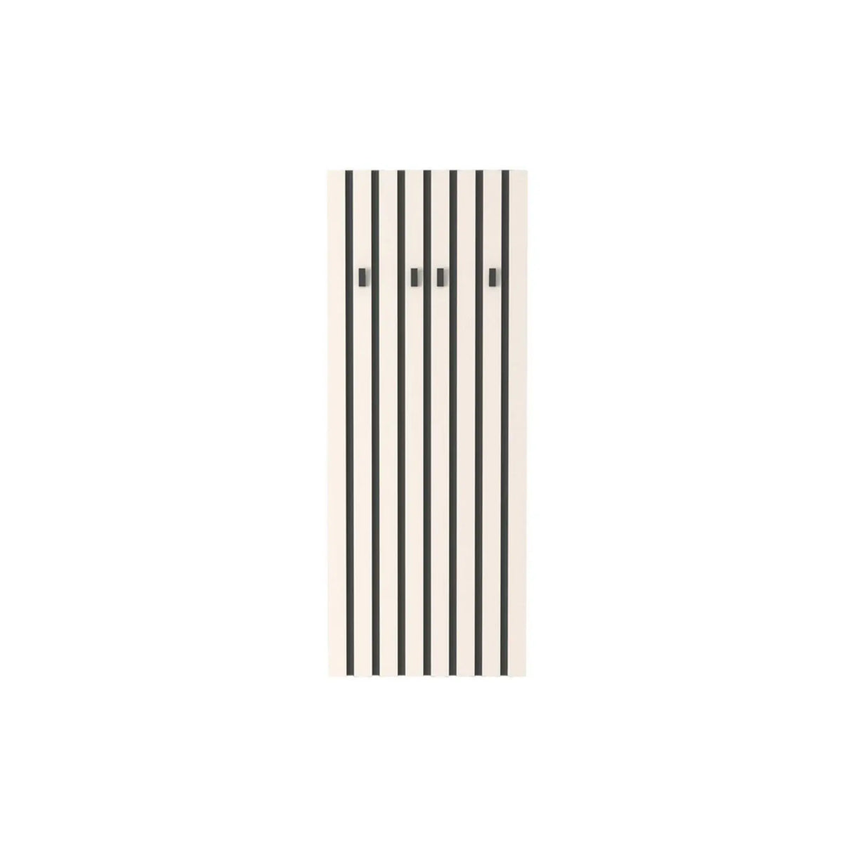 Cuier perete LONDON 8, casmir/gri antracit, PAL, 67x3x170 cm