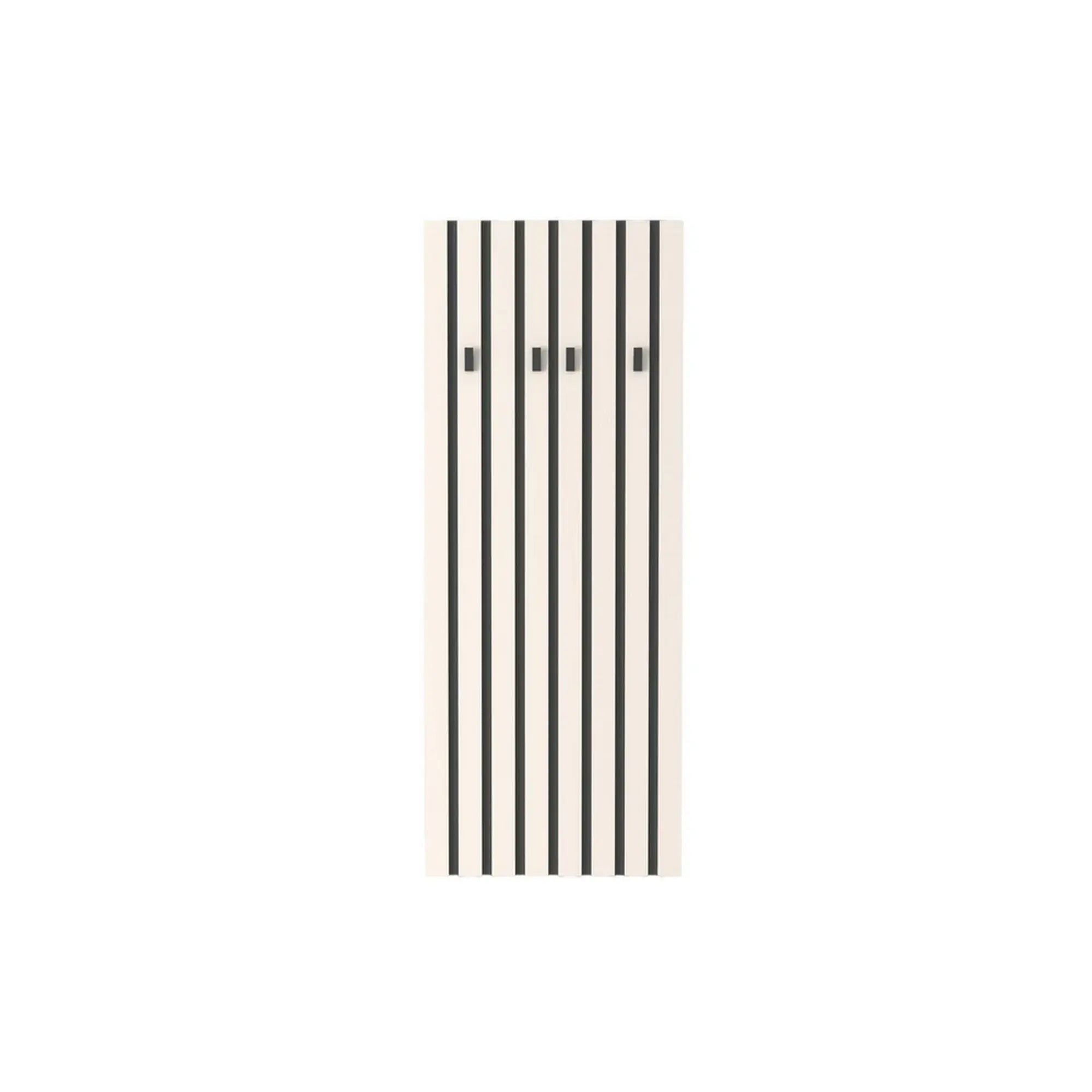 Cuier perete LONDON 8, casmir/gri antracit, PAL, 67x3x170 cm