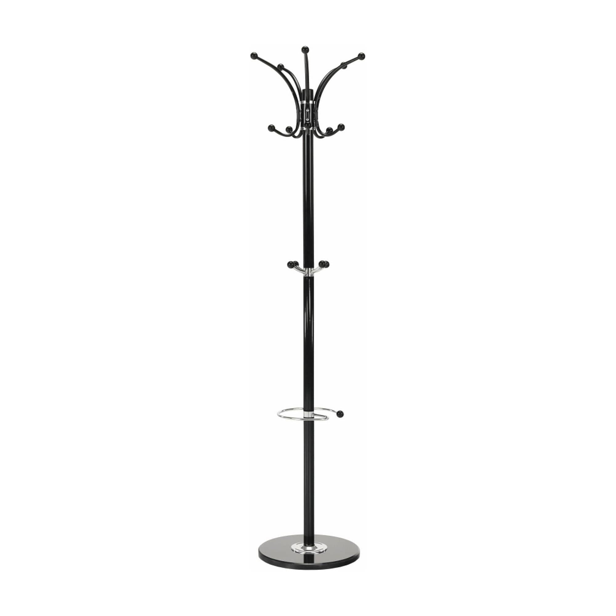 Cuier pom ALAN NEW, negru, metal/marmura, 37x175 cm