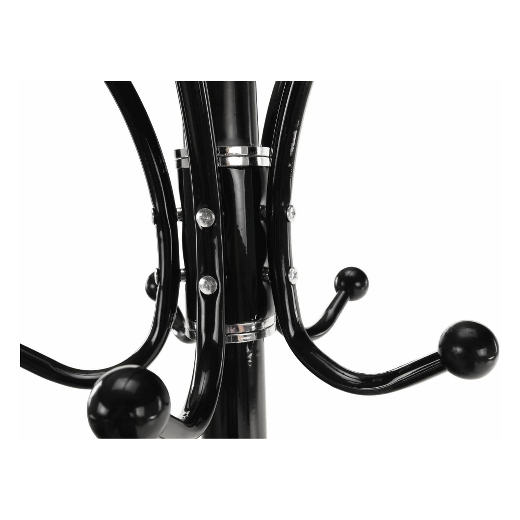 Cuier pom ALAN NEW, negru, metal/marmura, 37x175 cm