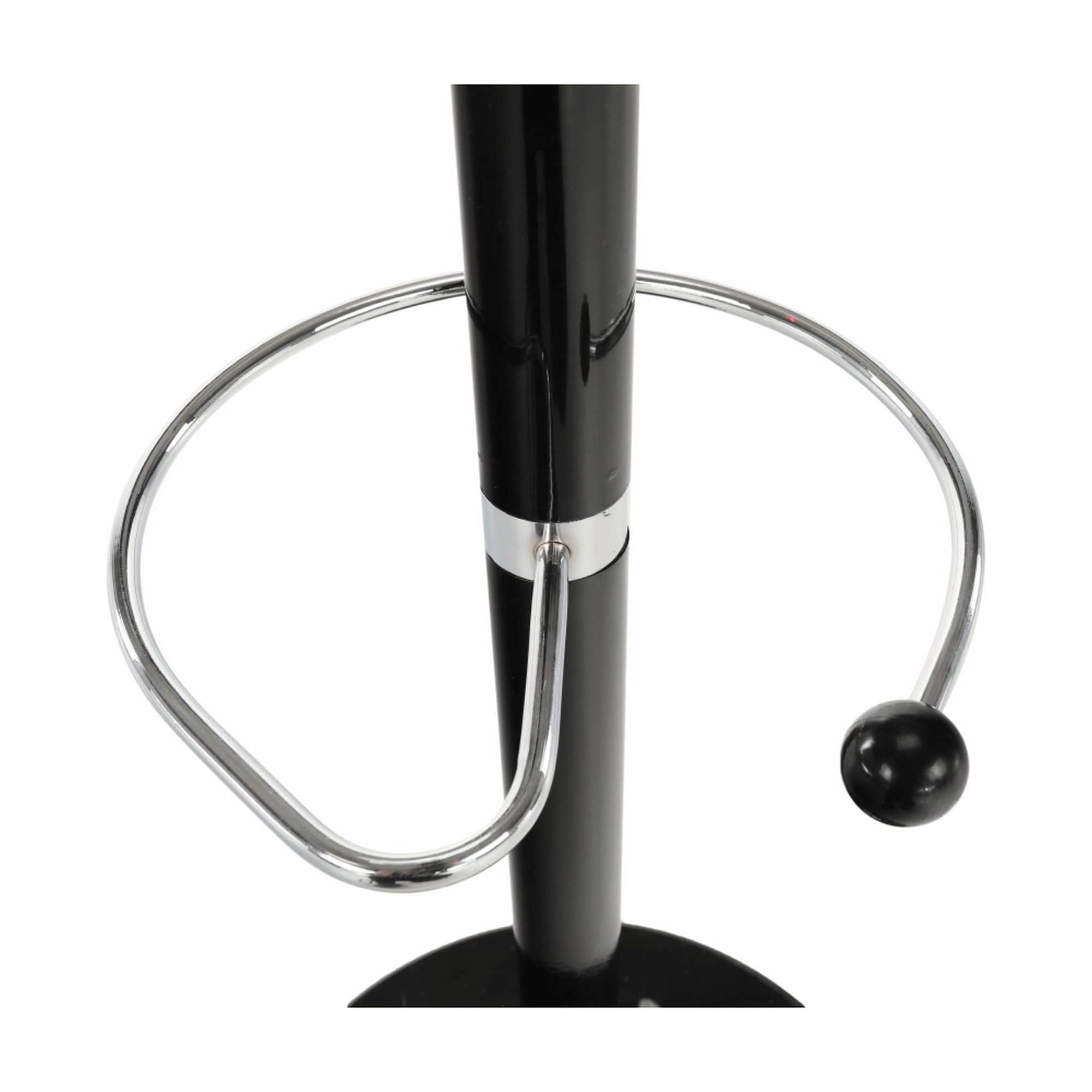 Cuier pom ALAN NEW, negru, metal/marmura, 37x175 cm