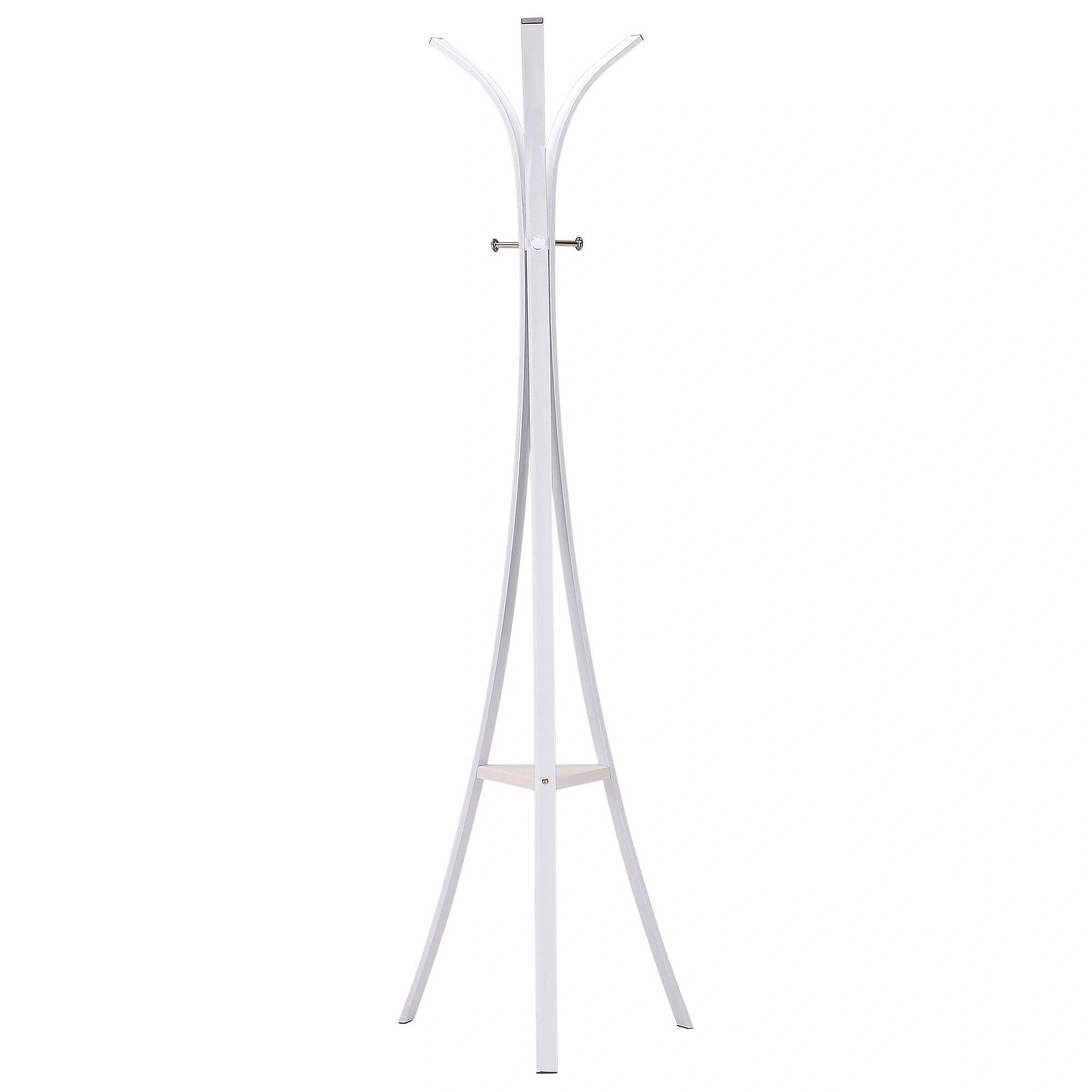 Cuier pom GENT, alb, metal, 54x46x180 cm