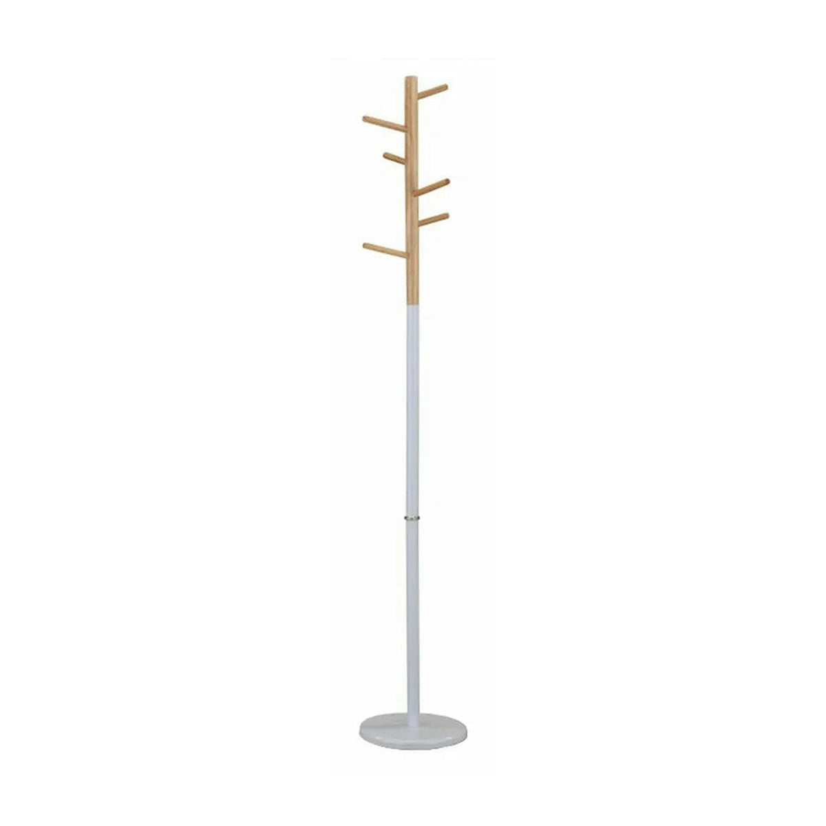 Cuier pom HORST, alb/stejar, metal/lemn, 30x180 cm