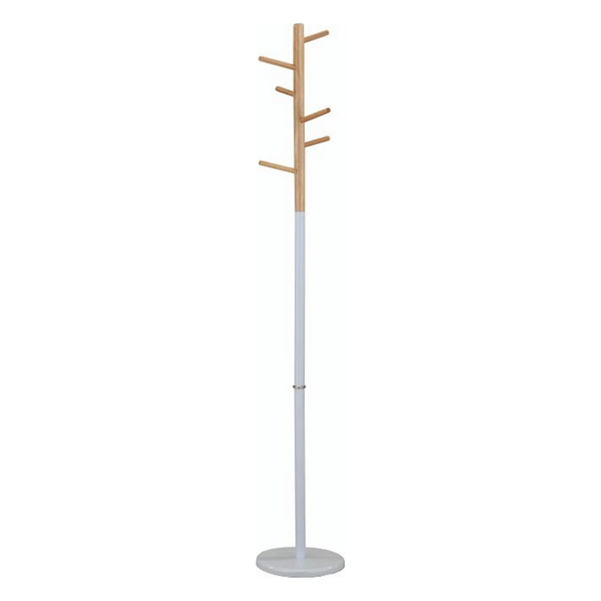 Cuier pom HORST, alb/stejar, metal/lemn, 30x180 cm
