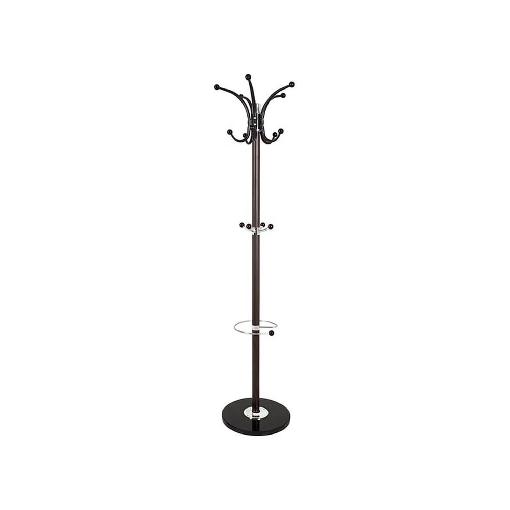 Cuier pom MUCKI, nuc/negru, metal, 37x171 cm