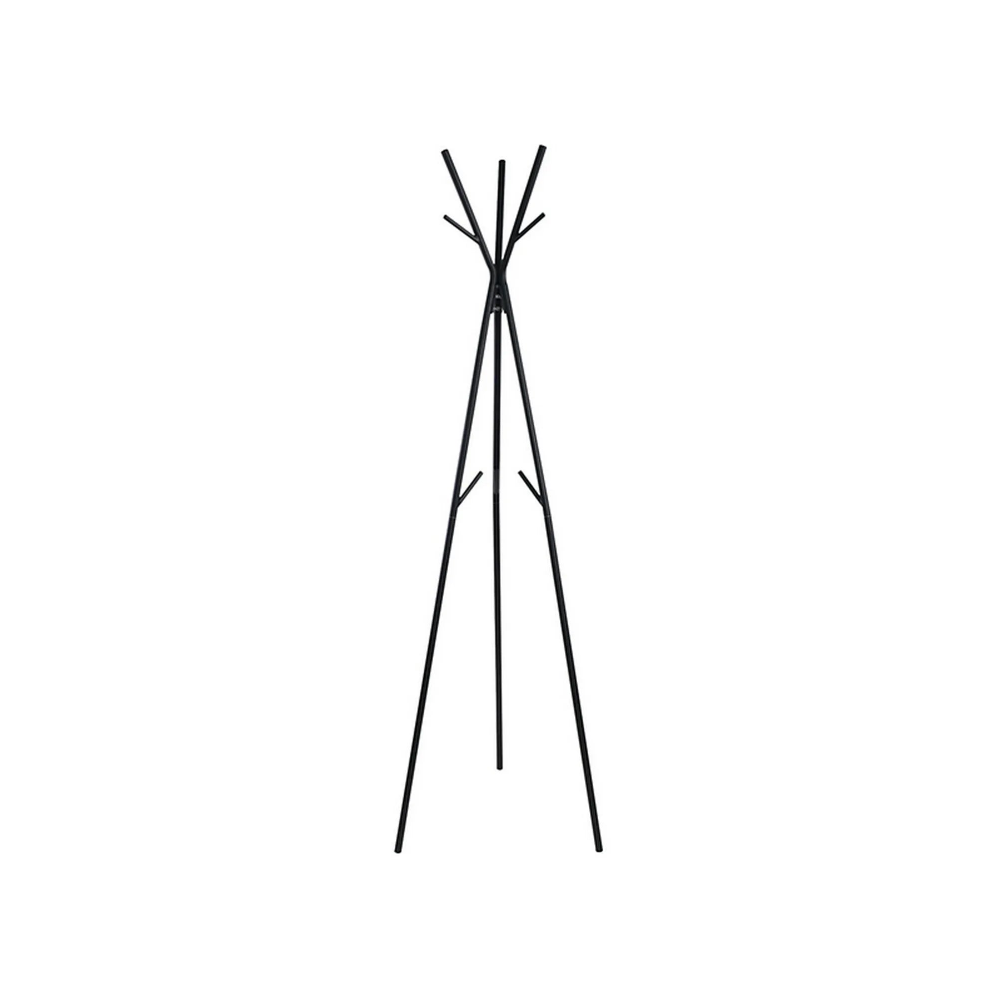 Cuier pom TRIO, negru, metal/plastic, 50x171 cm