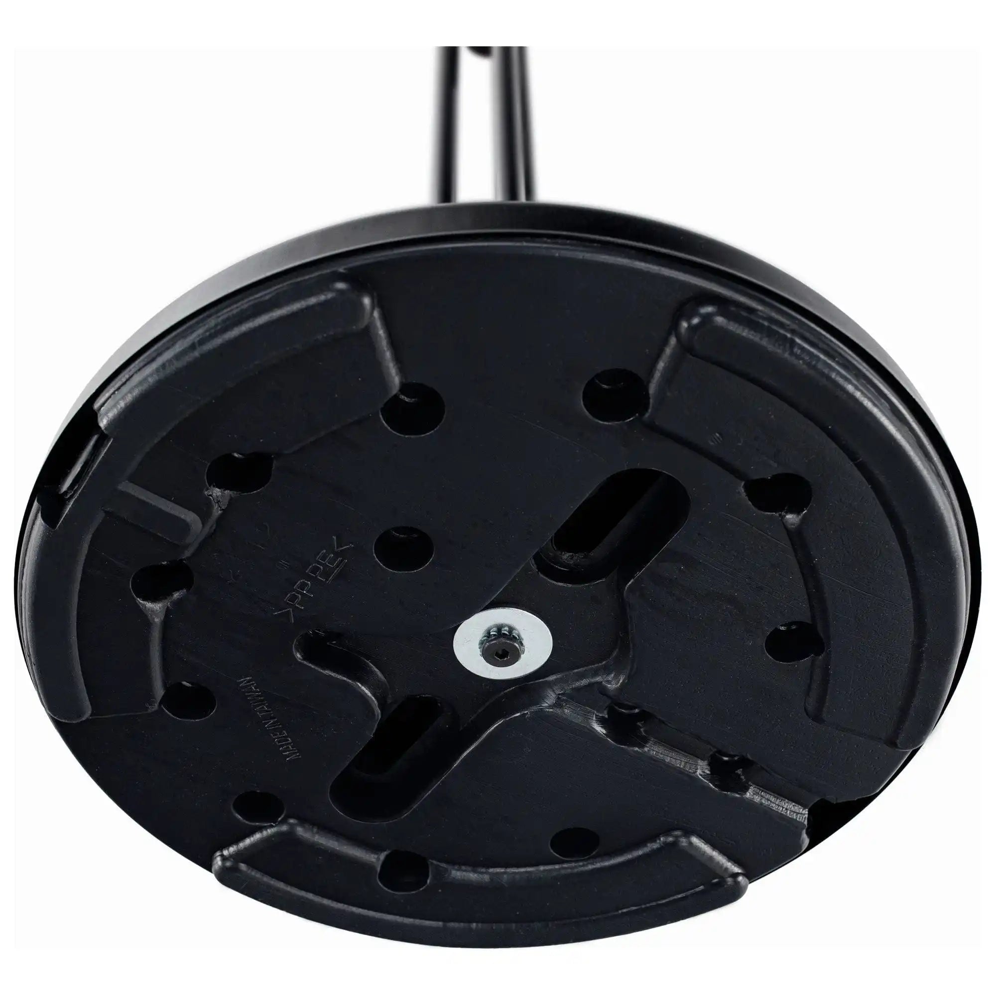 Cuier pom VASIL, negru lucios/stejar, metal/lemn, 30x30x198 cm