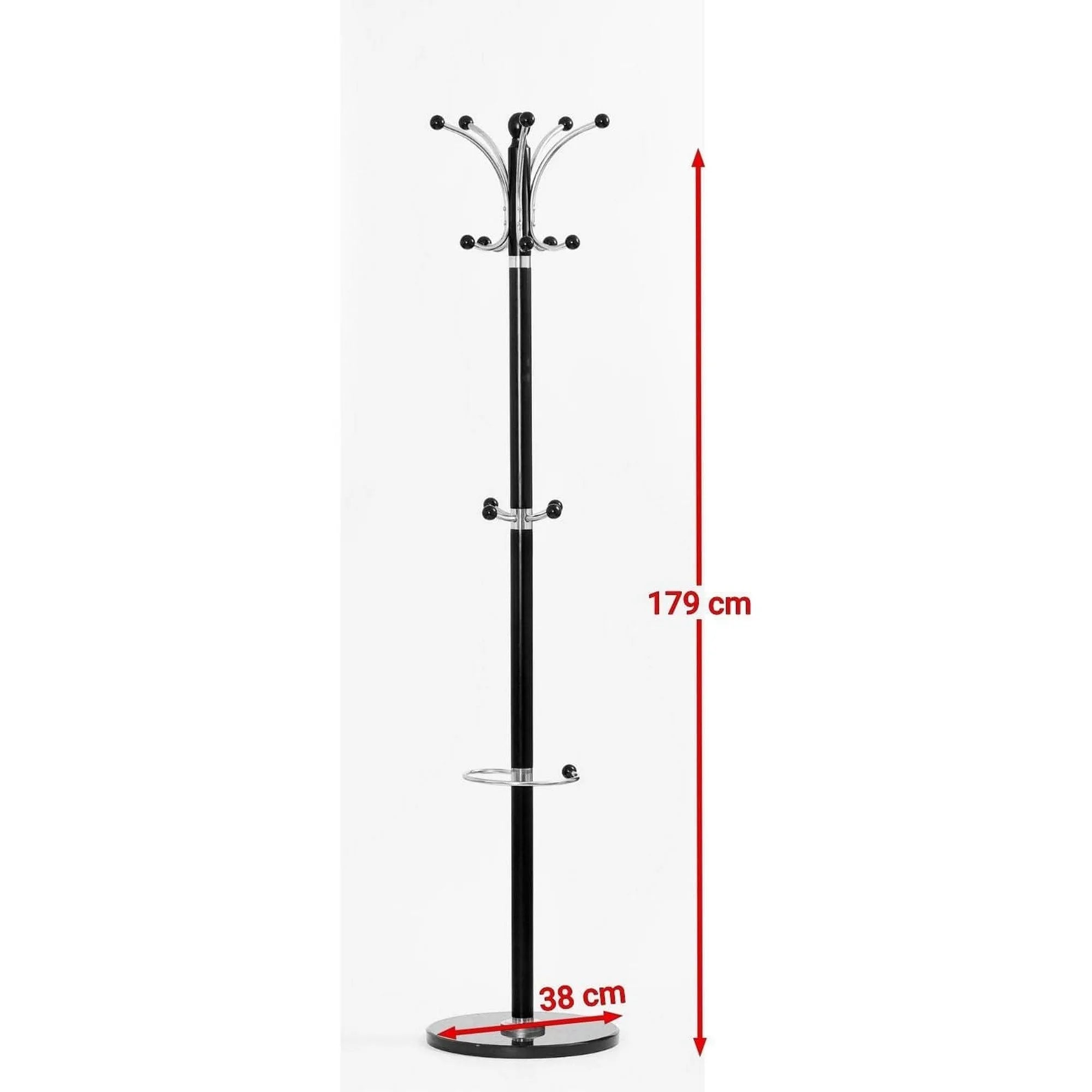 Cuier pom W13, wenge, lemn, 38x179 cm