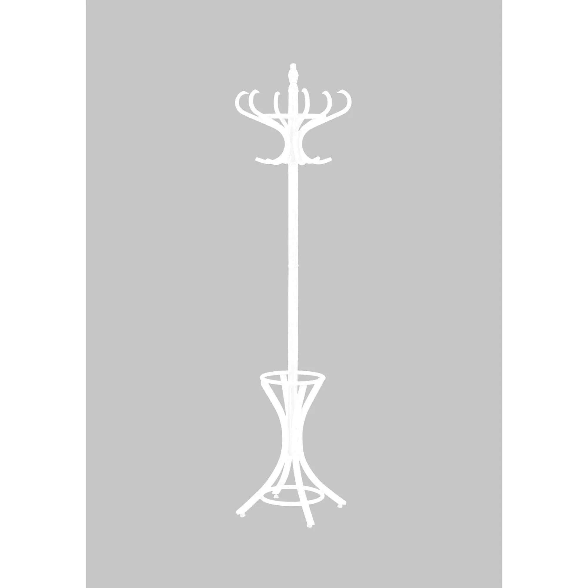 Cuier pom W30, alb, lemn, 49x188 cm