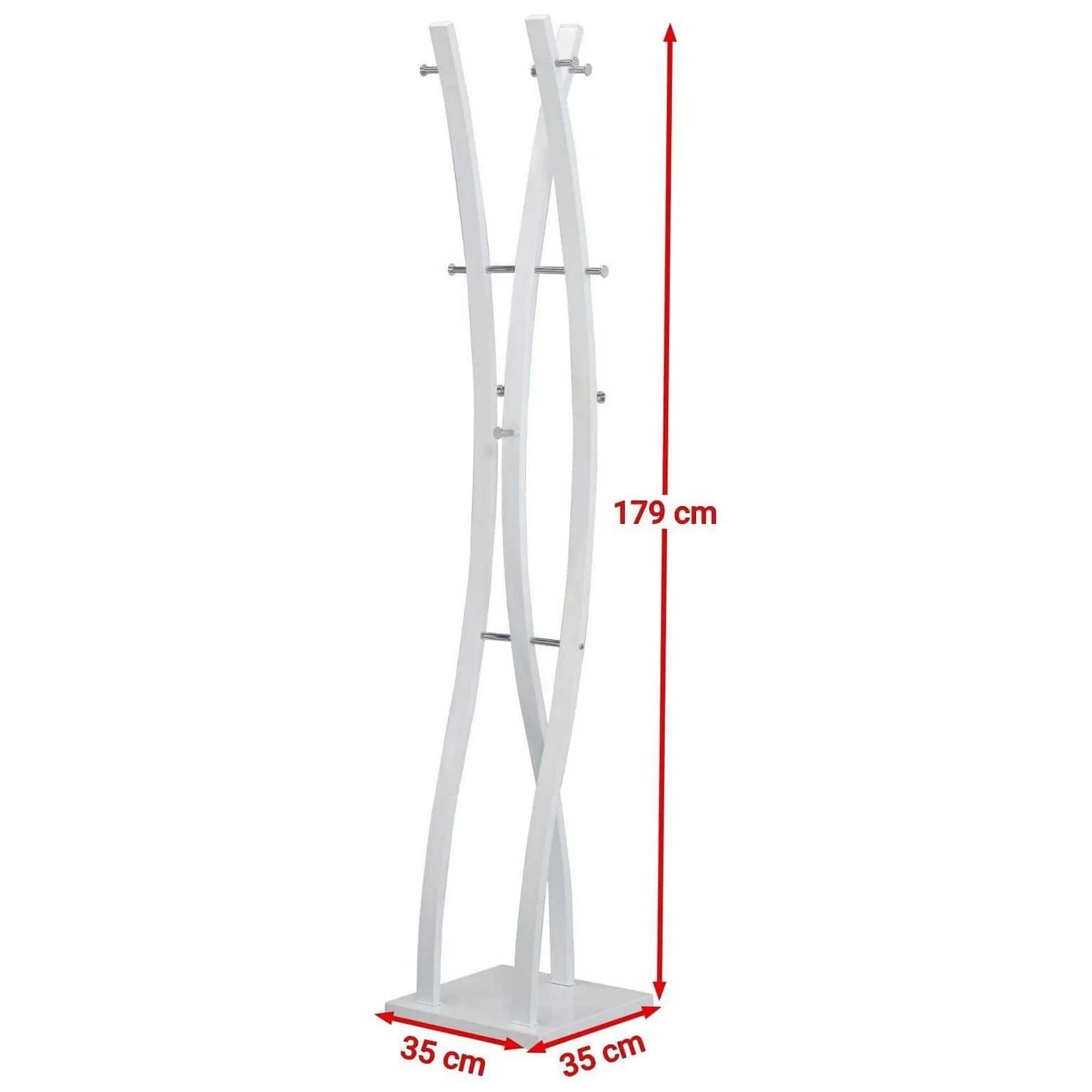 Cuier pom W50, alb, 35x35x179 cm