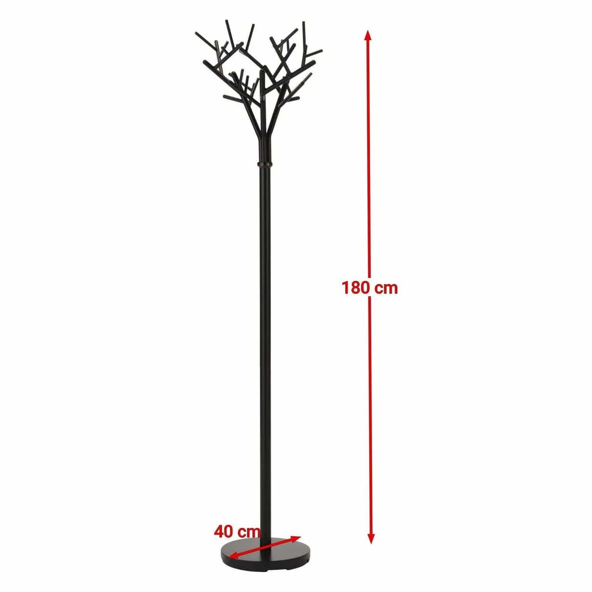 Cuier pom W56, negru, otel, 40x180 cm