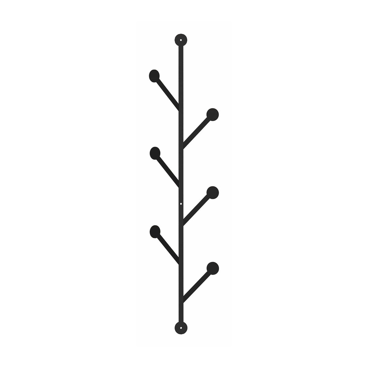 Cuier PONPON, negru, metal, 22x5x94 cm