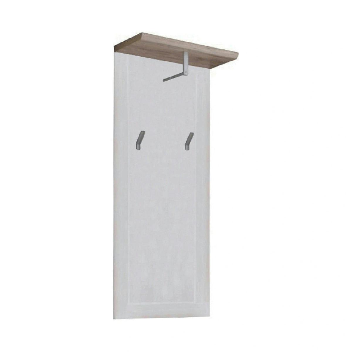 Cuier PROVENSAL, alb/stejar San Remo, PAL infoliat, 59x30x143 cm