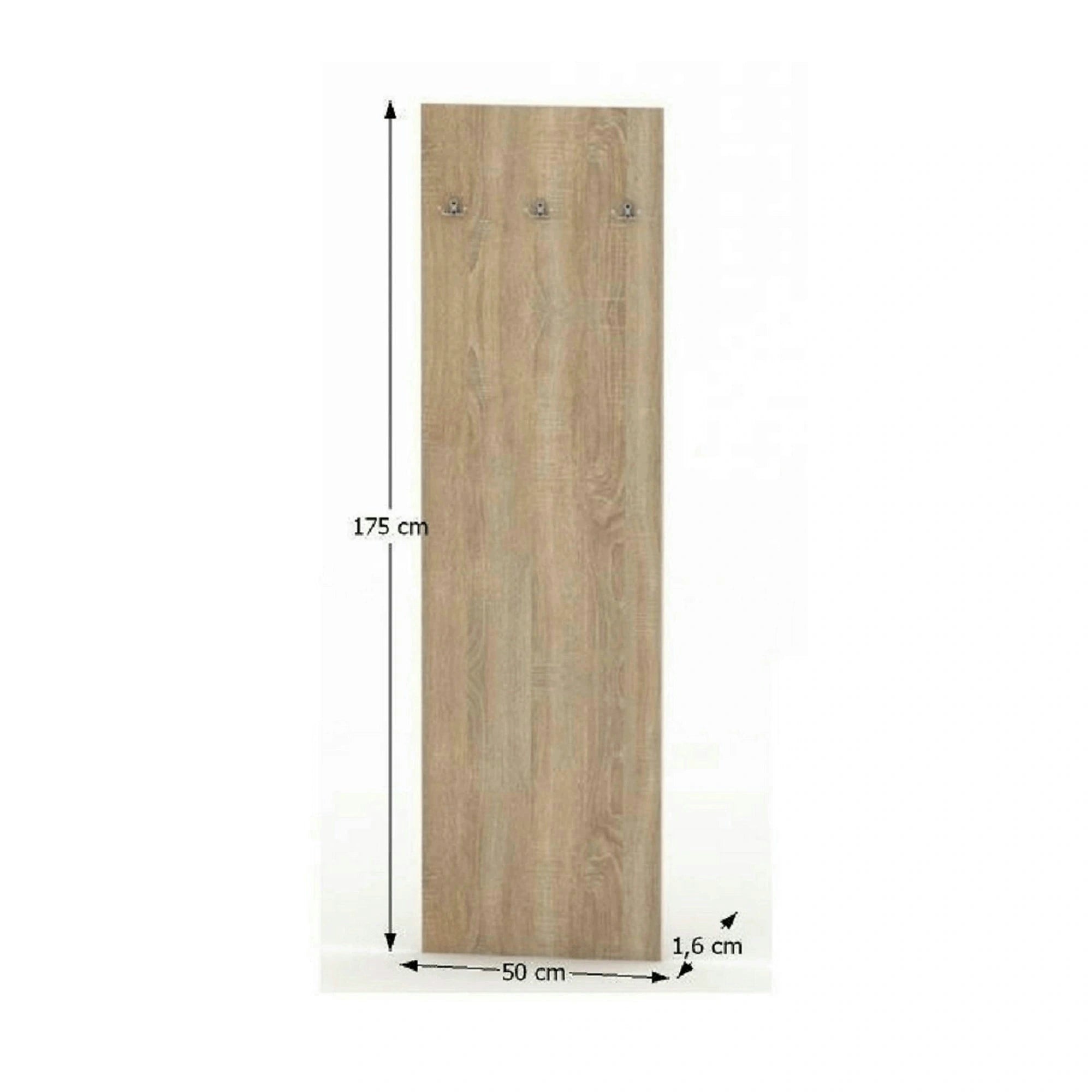 Cuier TEMPO ASISTENT NEW 030, stejar sonoma, PAL melaminat, 50x2x175 cm