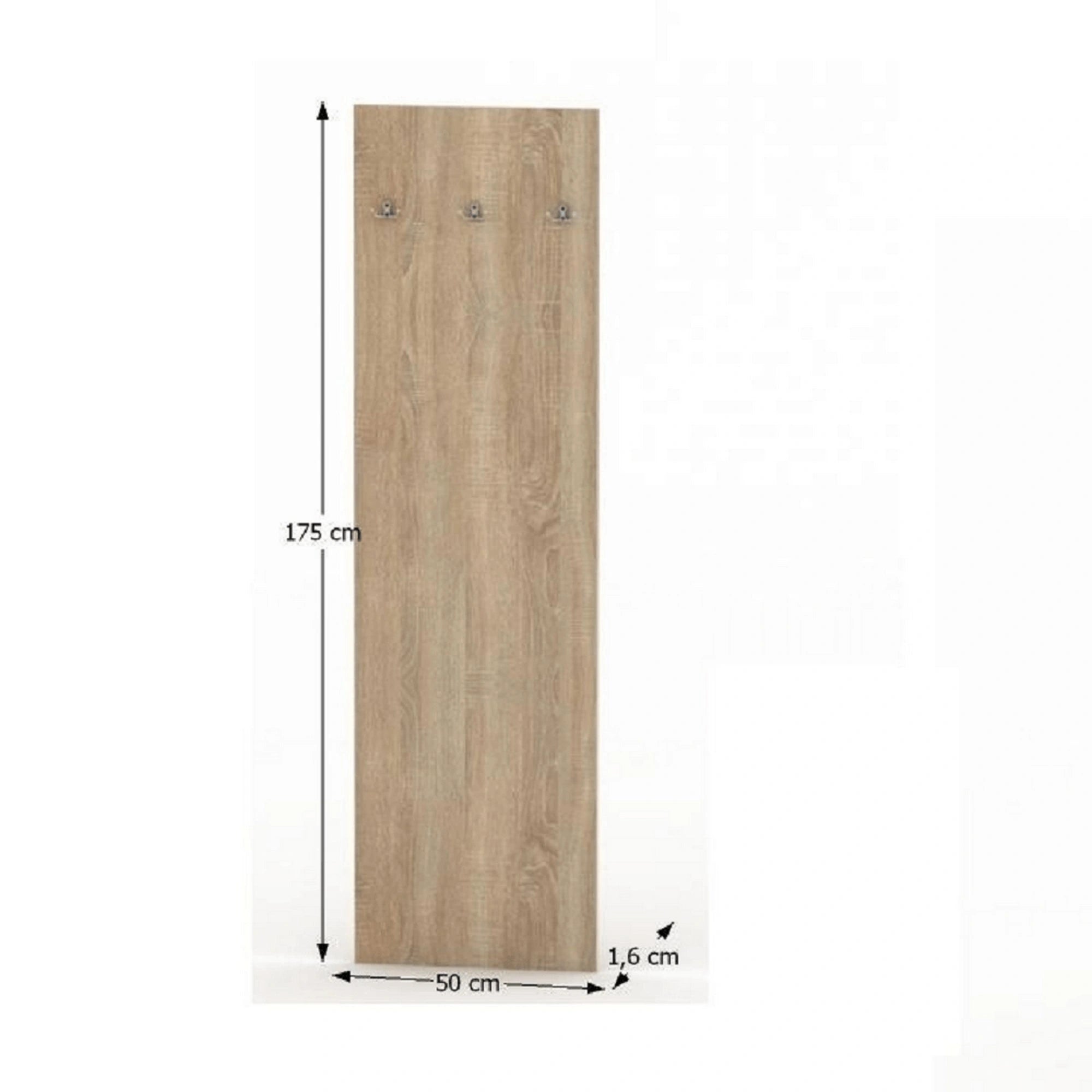 Cuier TEMPO ASISTENT NEW 030, stejar sonoma, PAL melaminat, 50x2x175 cm