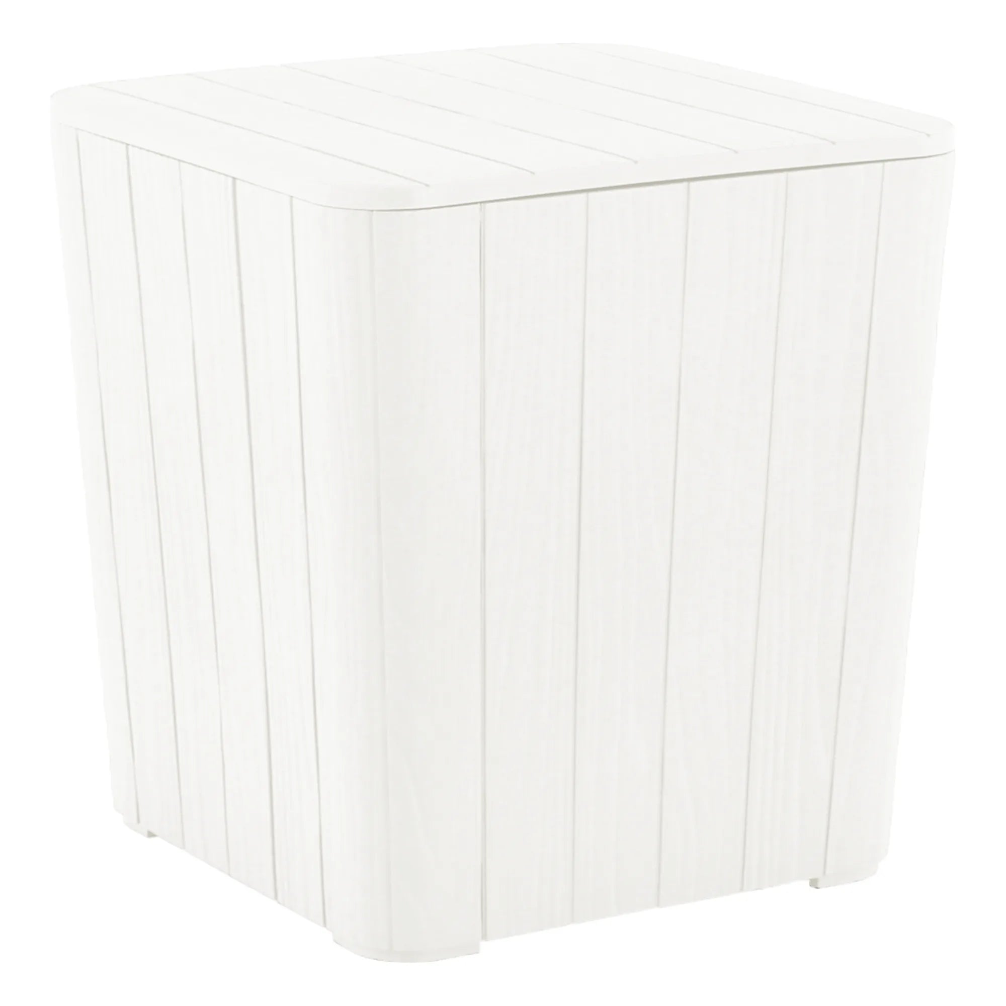 Cutie de depozitare IBLIS, plastic/alb, 39x39x42 cm